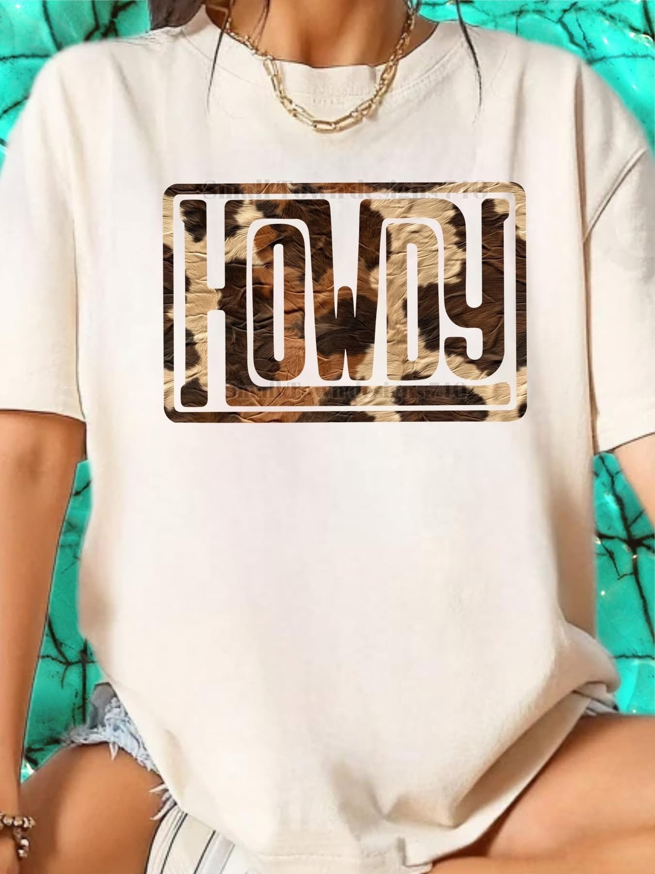 Howdy Cowprint DTF Transfer