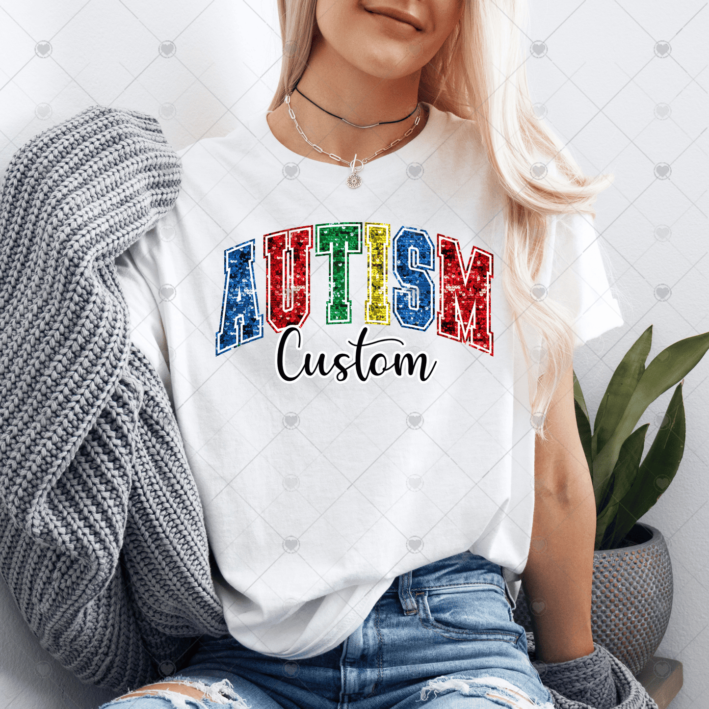 Autism Custom DTF Transfer(Please leave name for custom option in checkout notes)