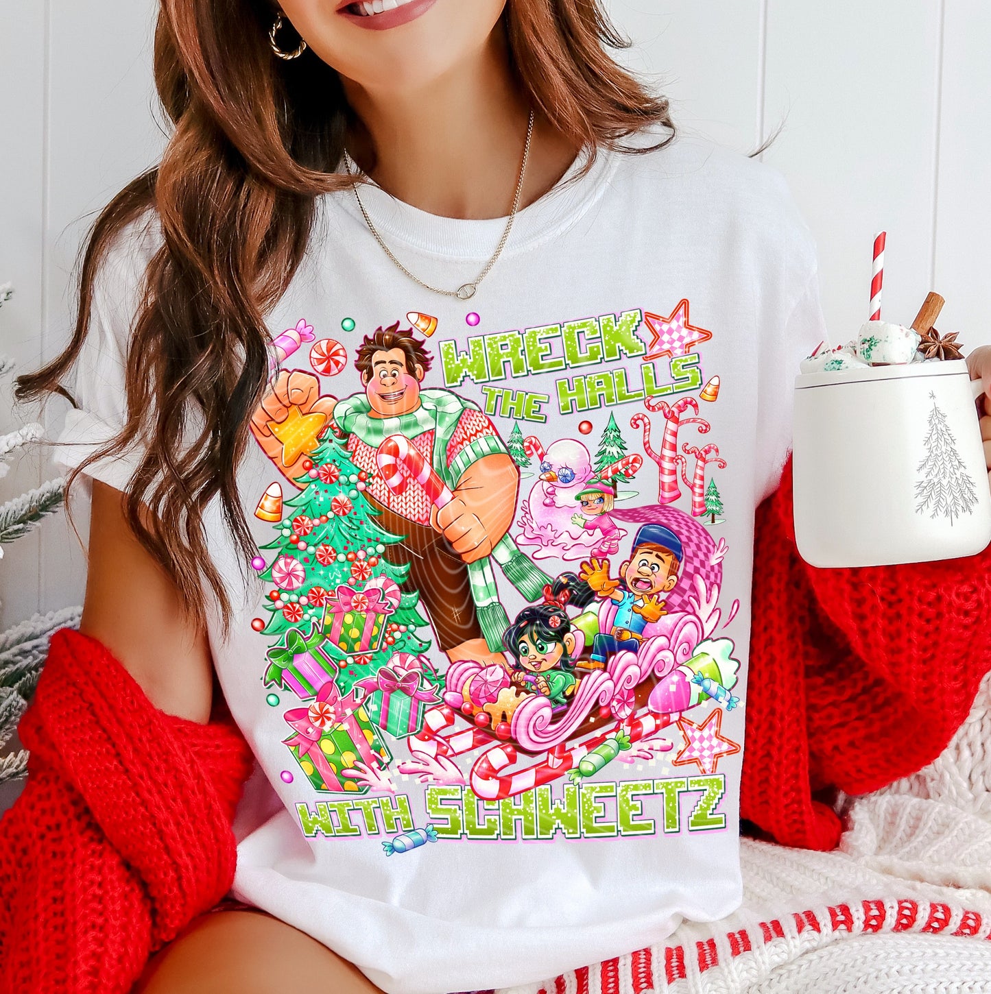 Wreck The Halls DTF Transfer