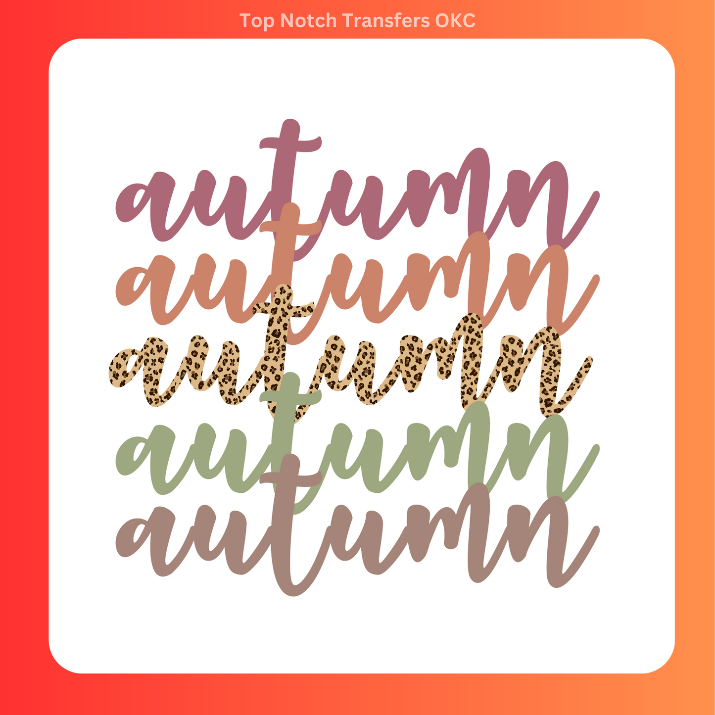 Autumn DTF Transfer