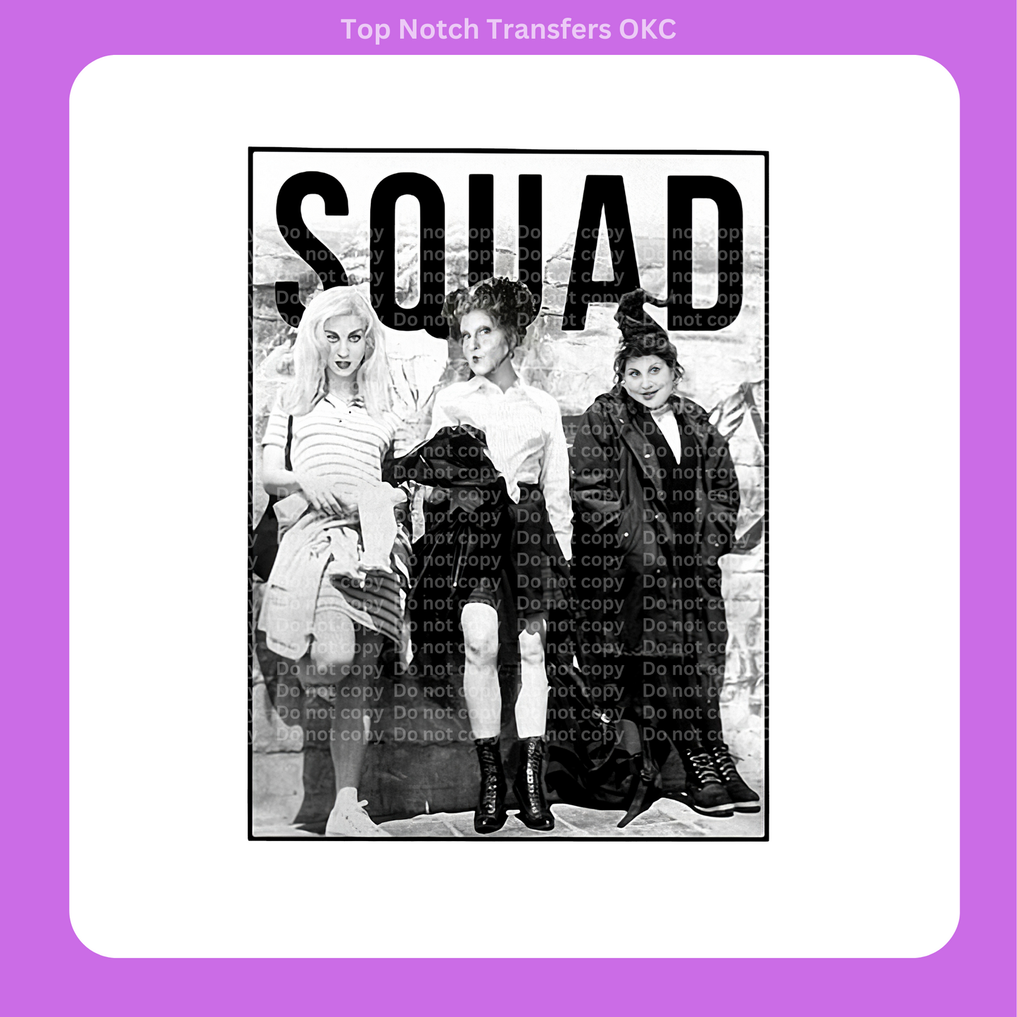 HP Squad DTF Transfer