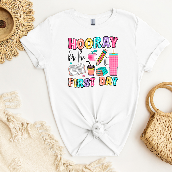 Hooray For the First Day Dots DTF Transfer – Top Notch Transfers OKC