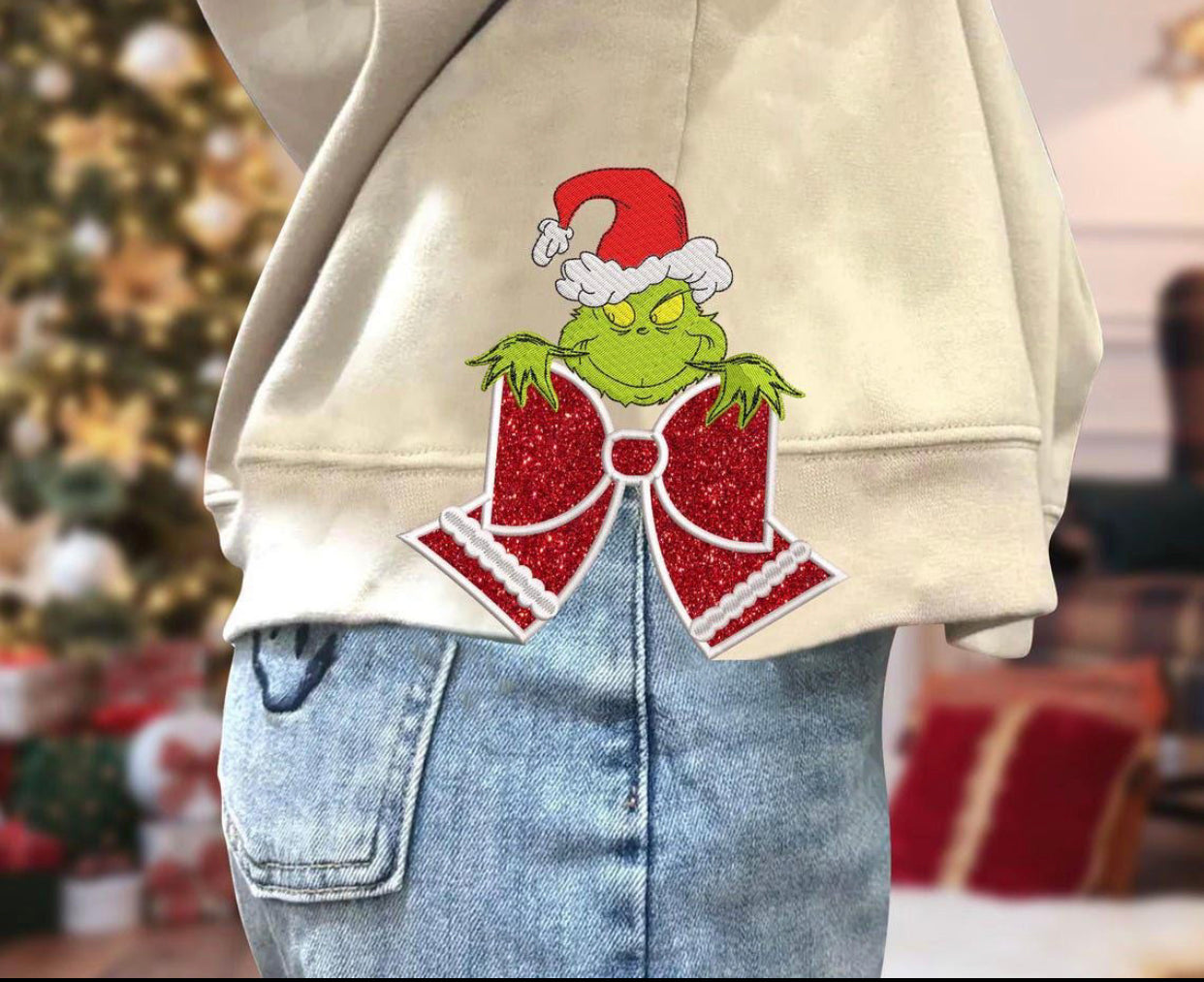 Green Guy Bow Side Slit DTF Transfer