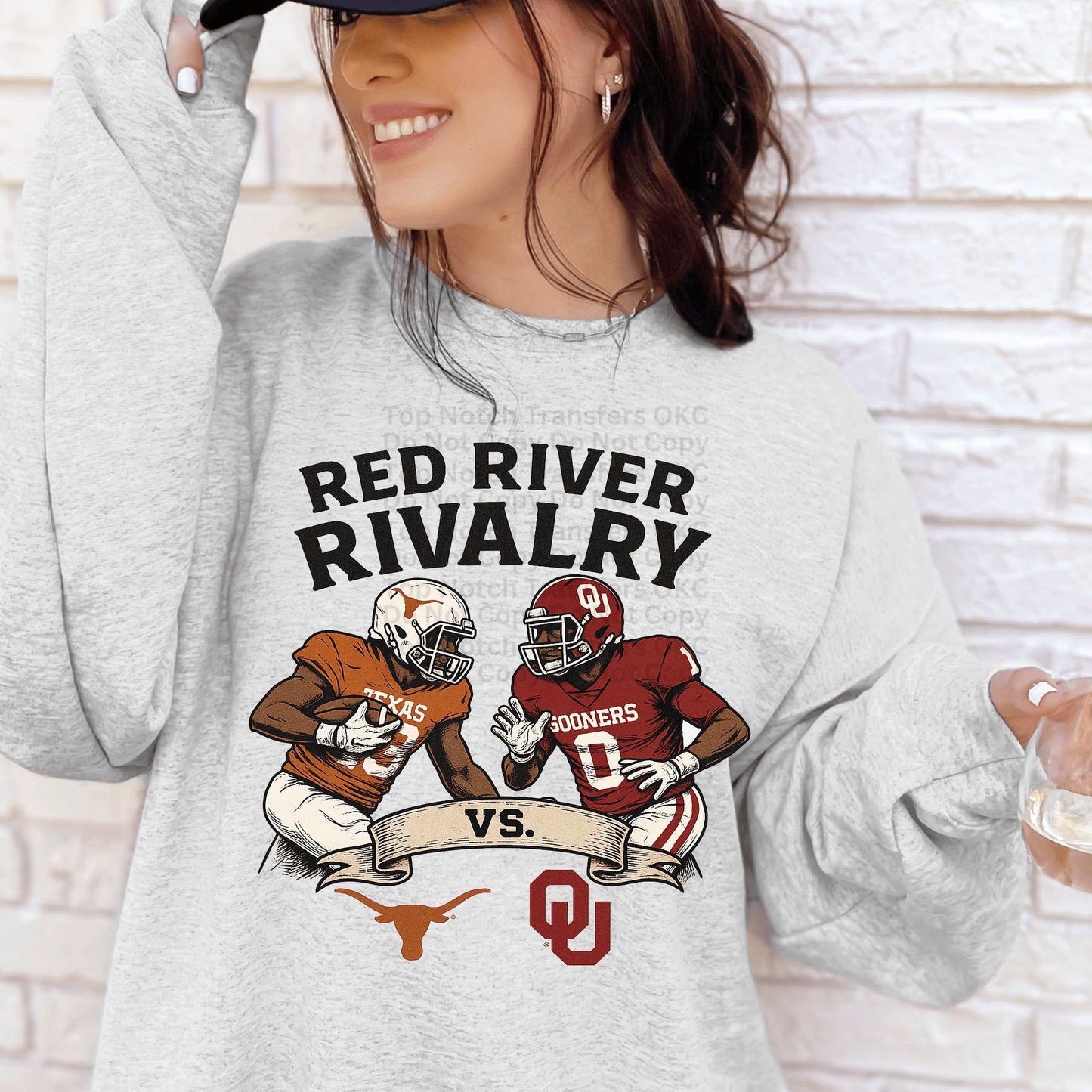 Red River Rivalry Faceoff DTF Transfer