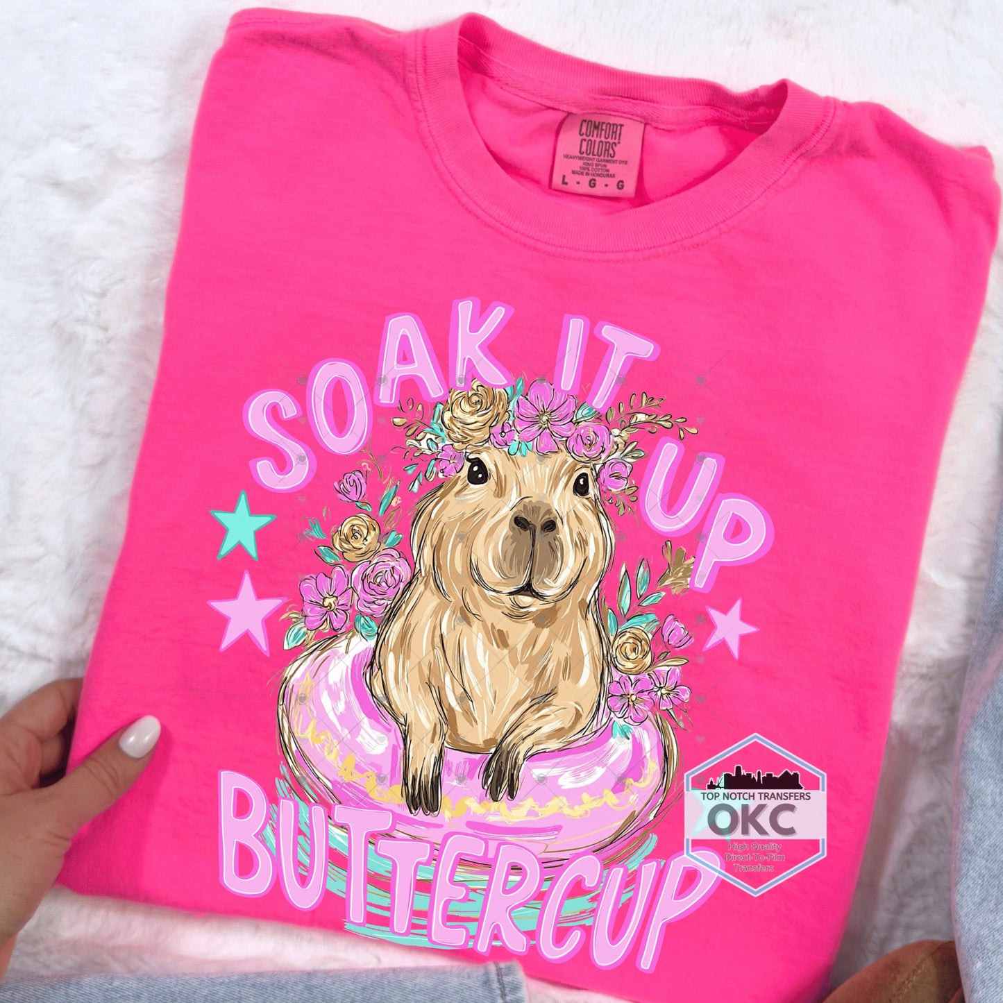 Soak It Up Buttercup DTF Transfers