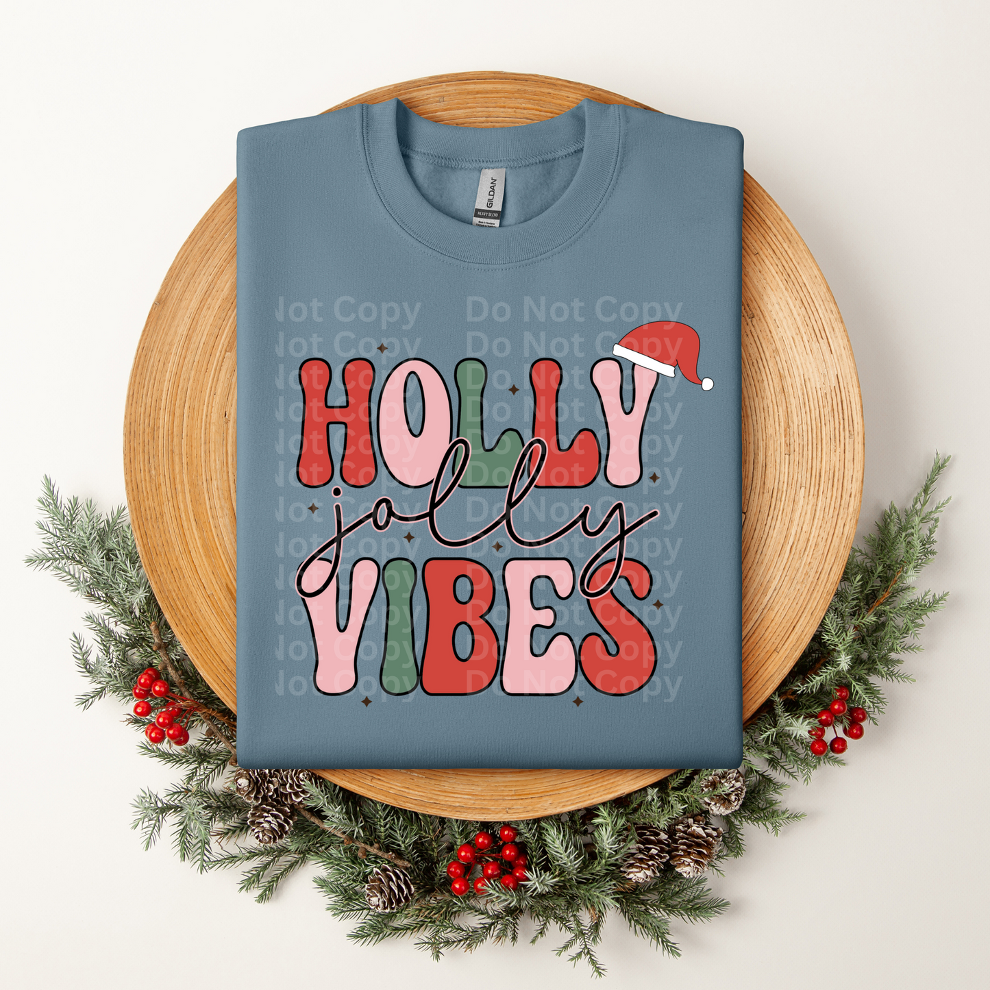 Holly Jolly Vibes DTF Transfer