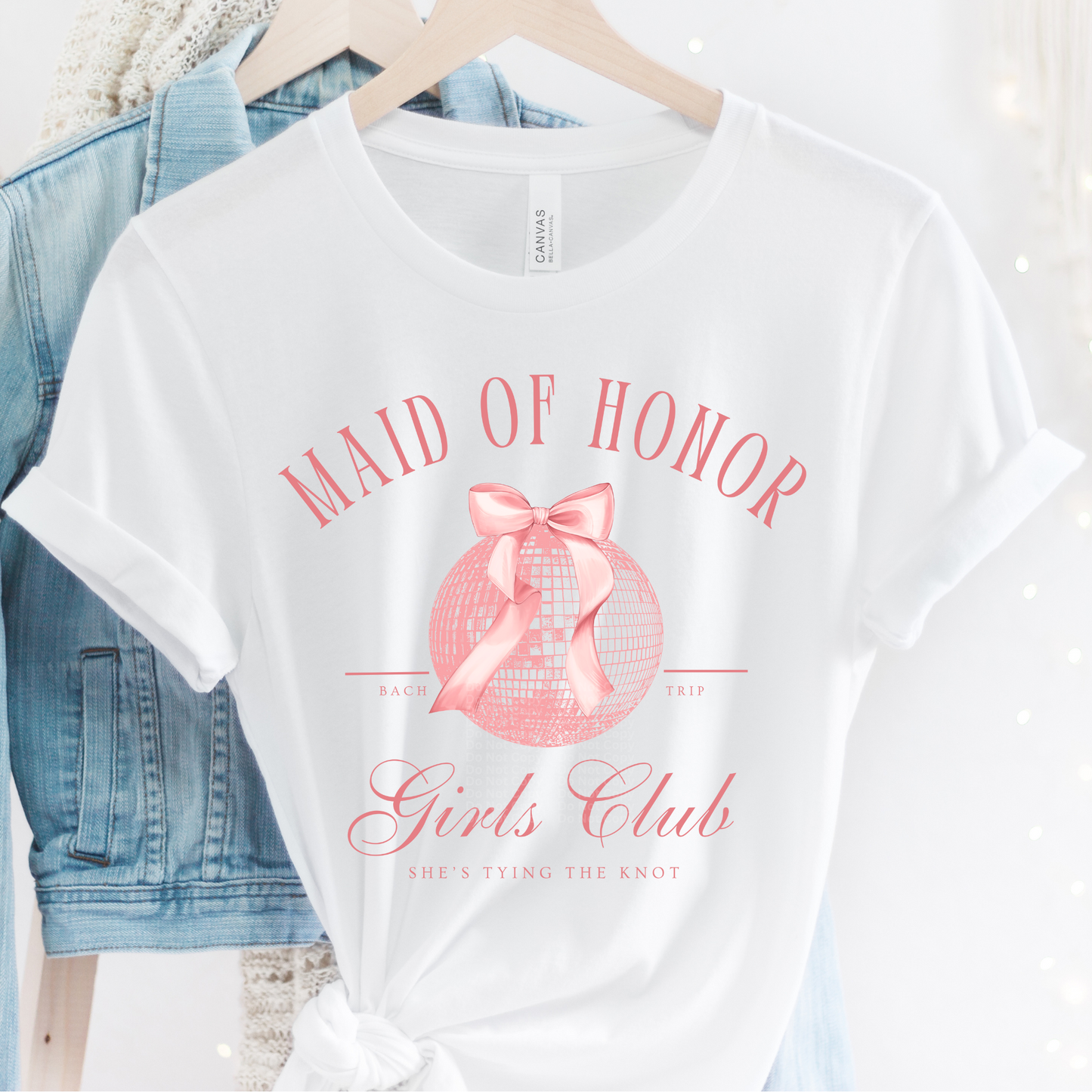 Maid of Honor Girls Club DTF Transfer