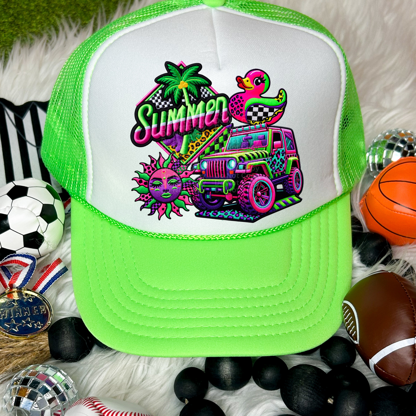 Summer Duck Jeep DTF Transfer