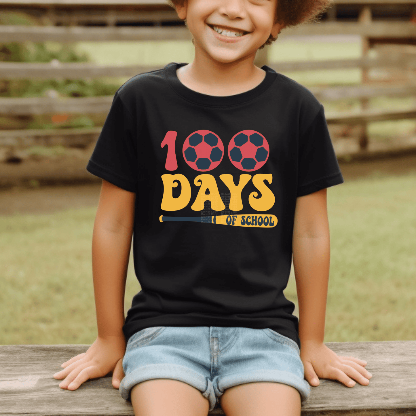 100 Days of School Sports DTF Transfer