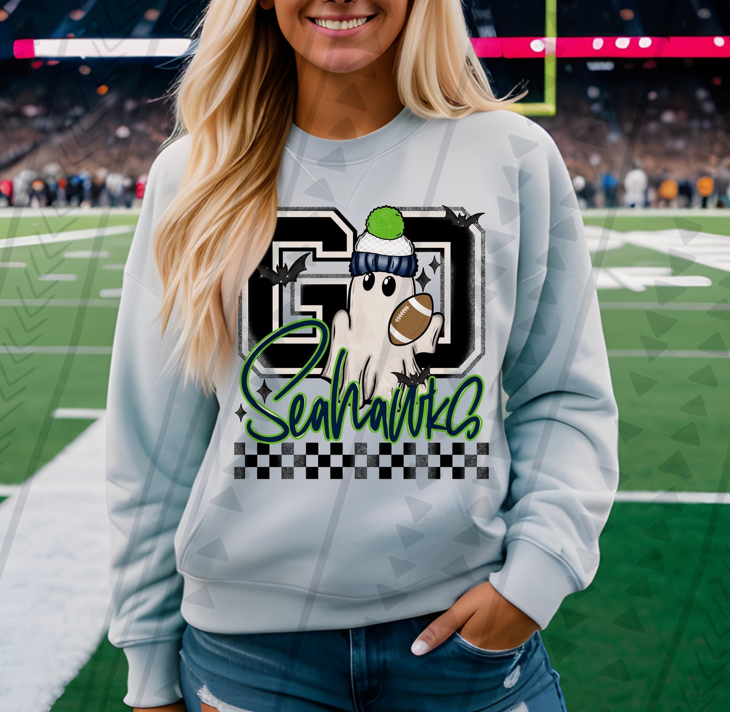 Go Seahawks Ghostie DTF Transfer
