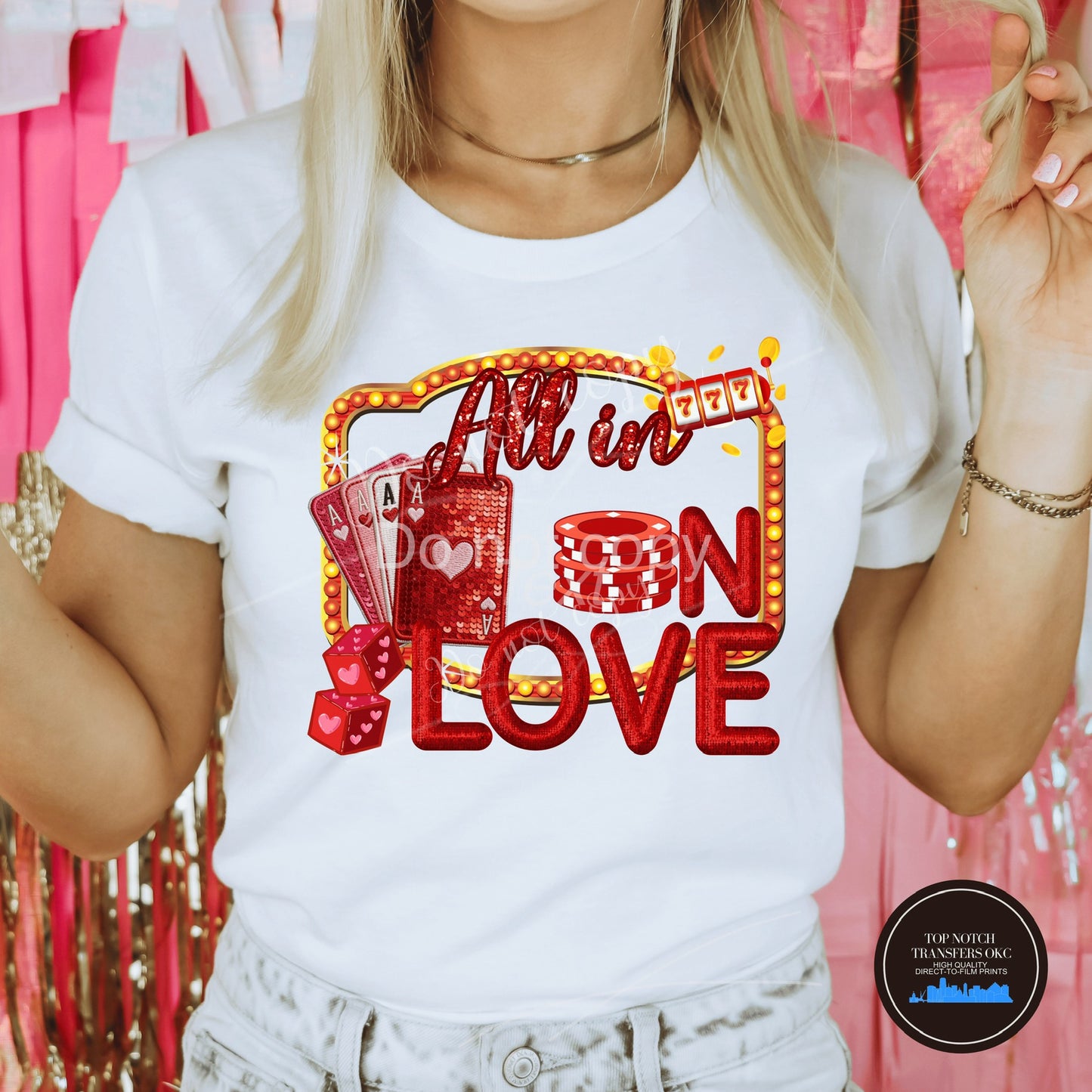 All In On Love PNG Digital Download 300 DPI