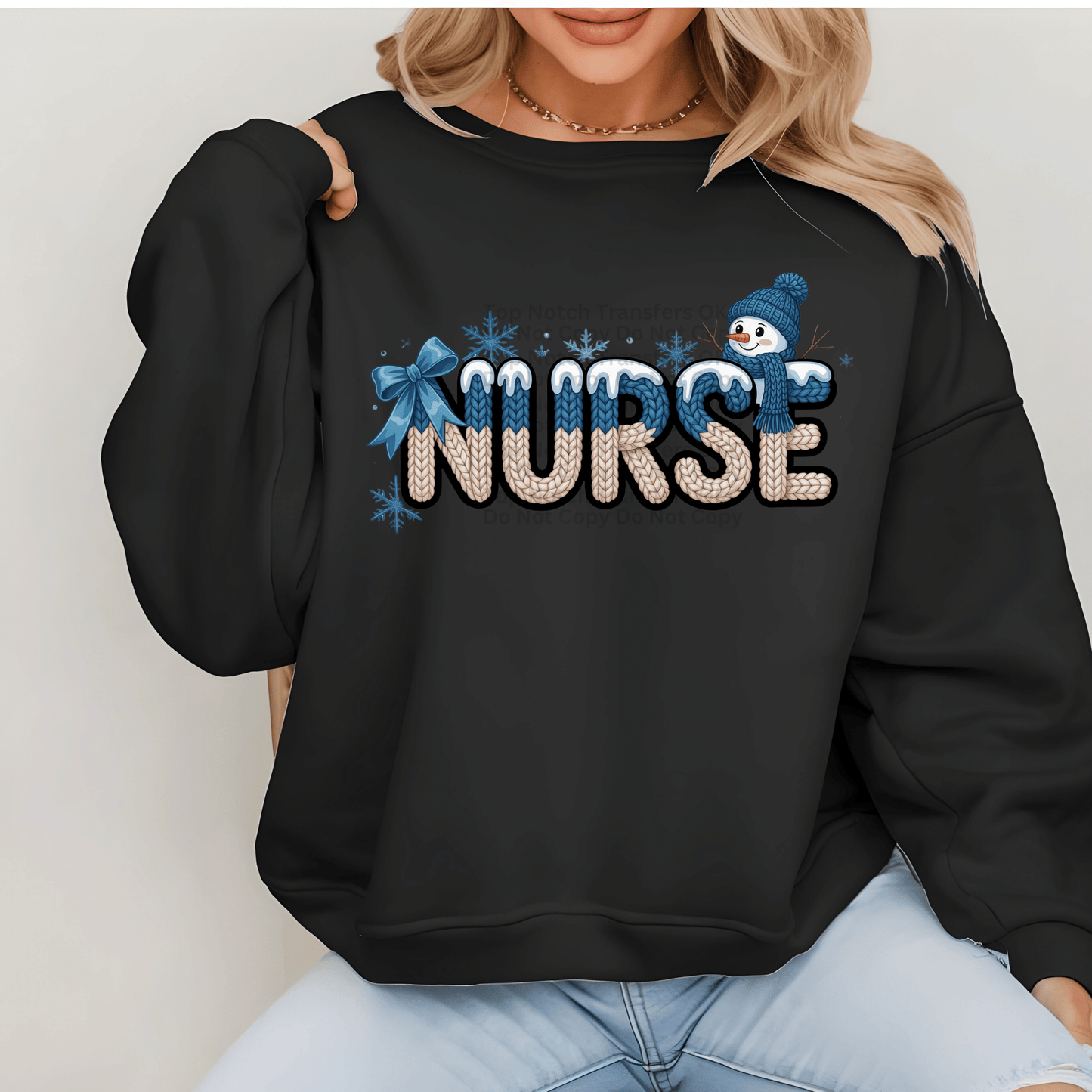 Nurse Faux Yarn DTF Transfer