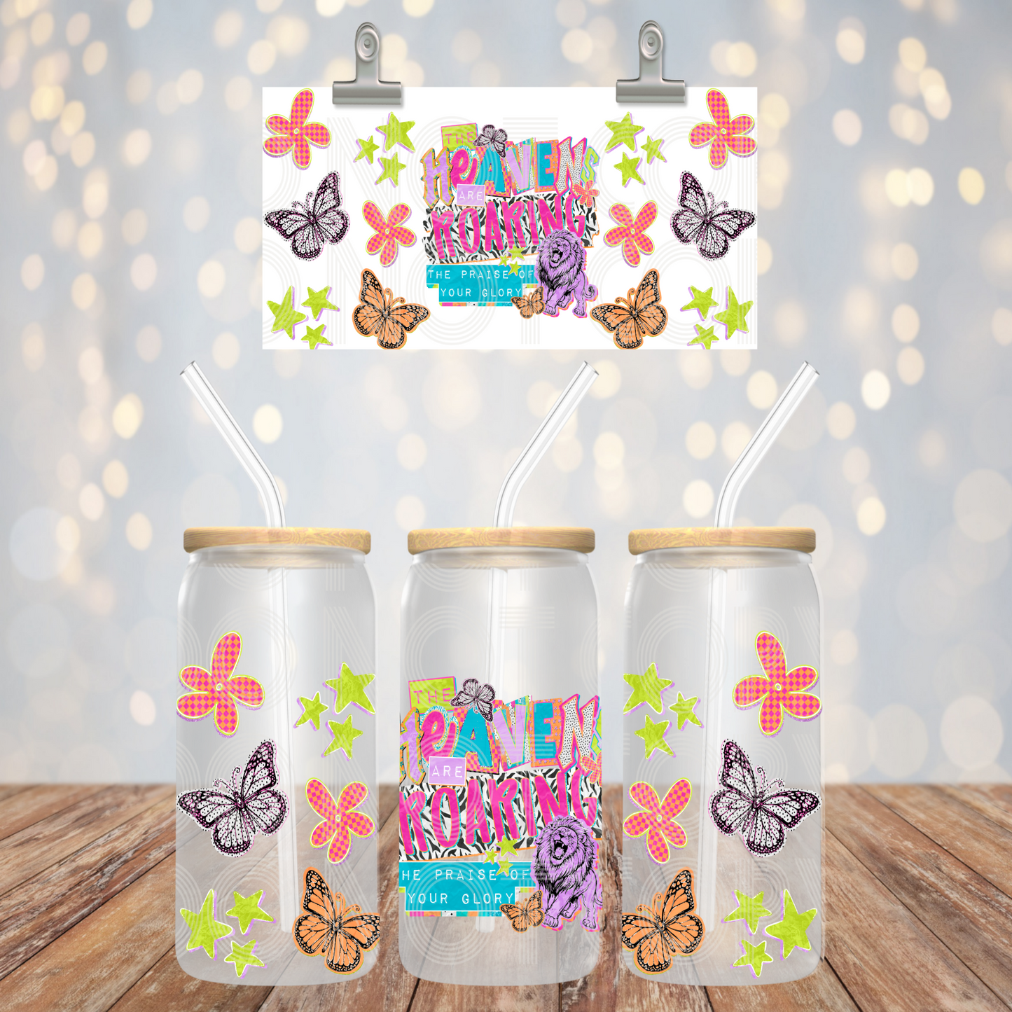 The Heavens Are Roaring UV DTF 16 oz Cup Wrap *PHDC_MAR26*