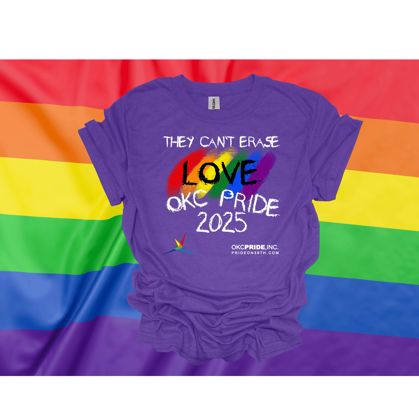 2025 OKC Pride T-Shirt- They Can’t Erase Love