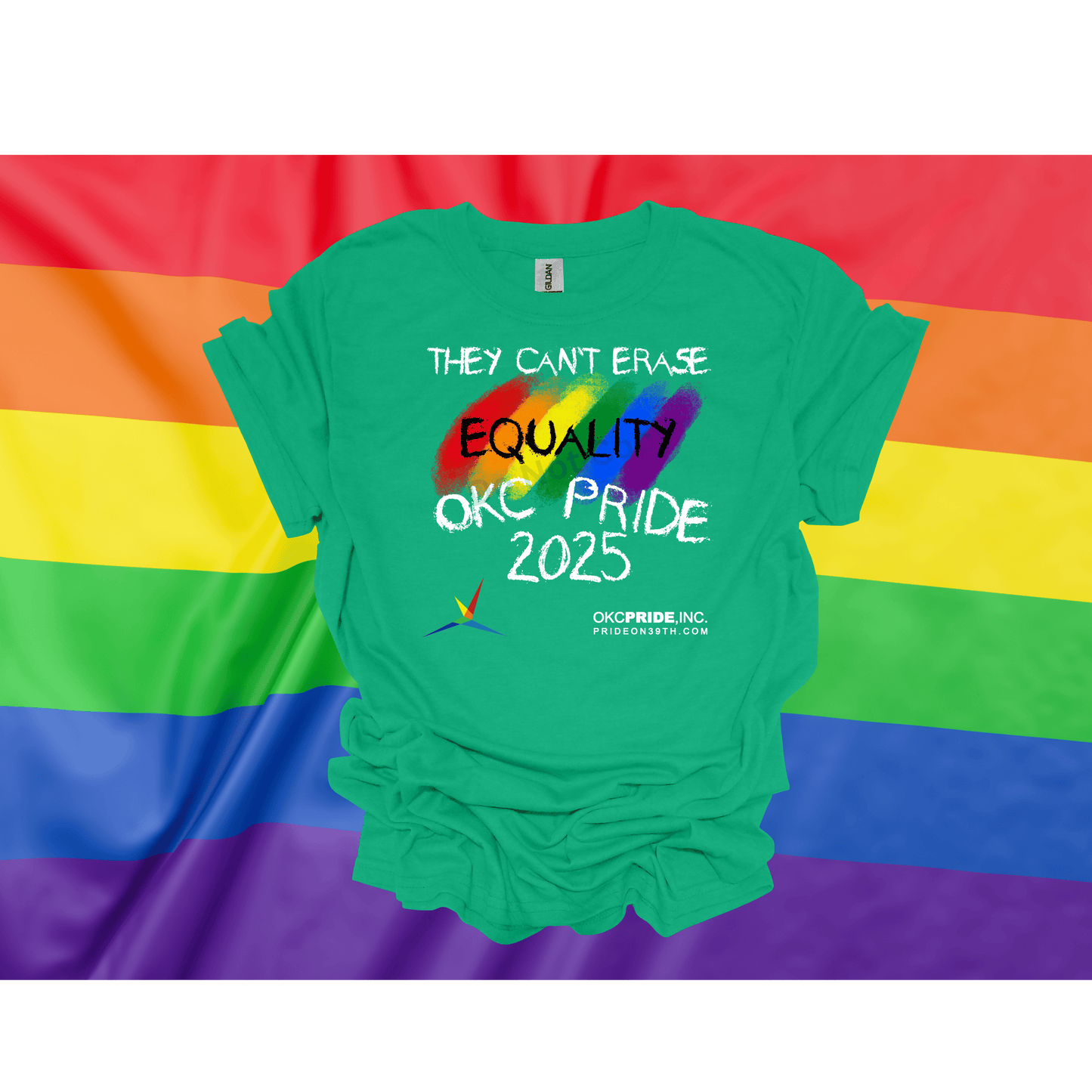 2025 OKC Pride T-Shirt- They Can’t Erase Equality