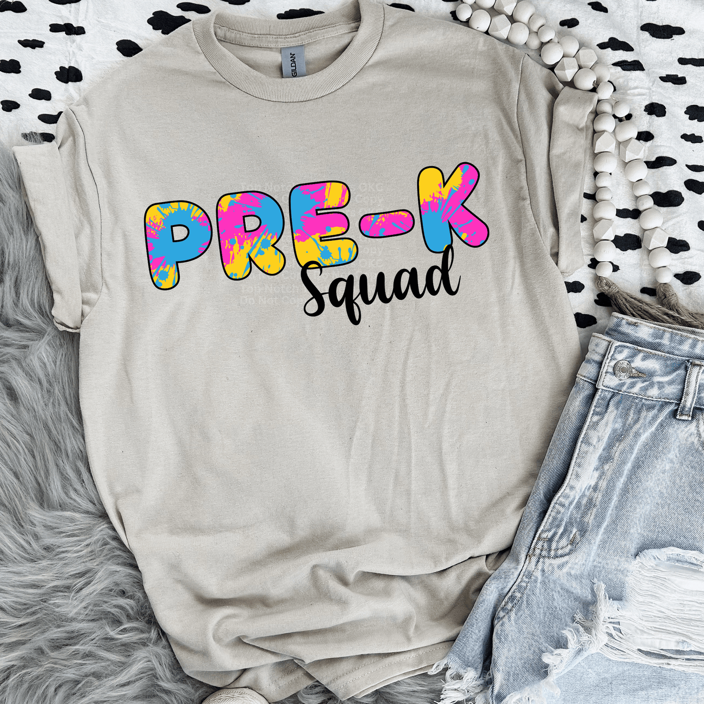 Pre-K Paint Splash DTF Transfer