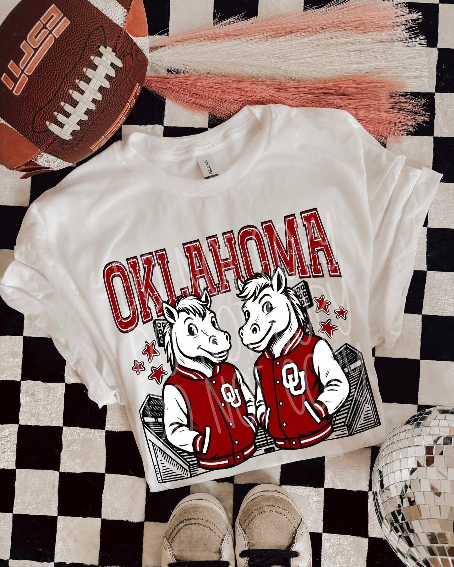 Red Oklahoma Stadium DTF Transfer