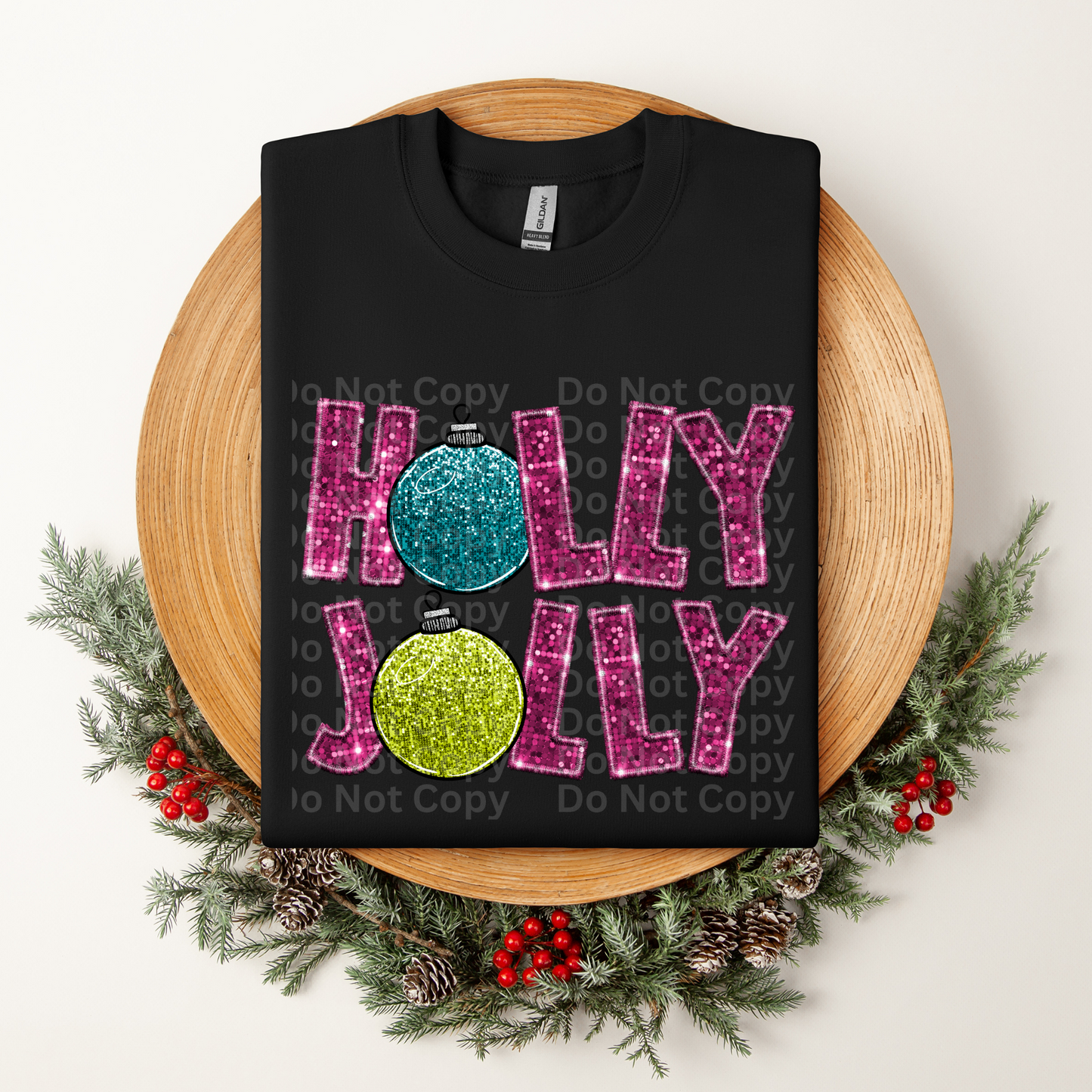 Holly Jolly Pink DTF Transfer