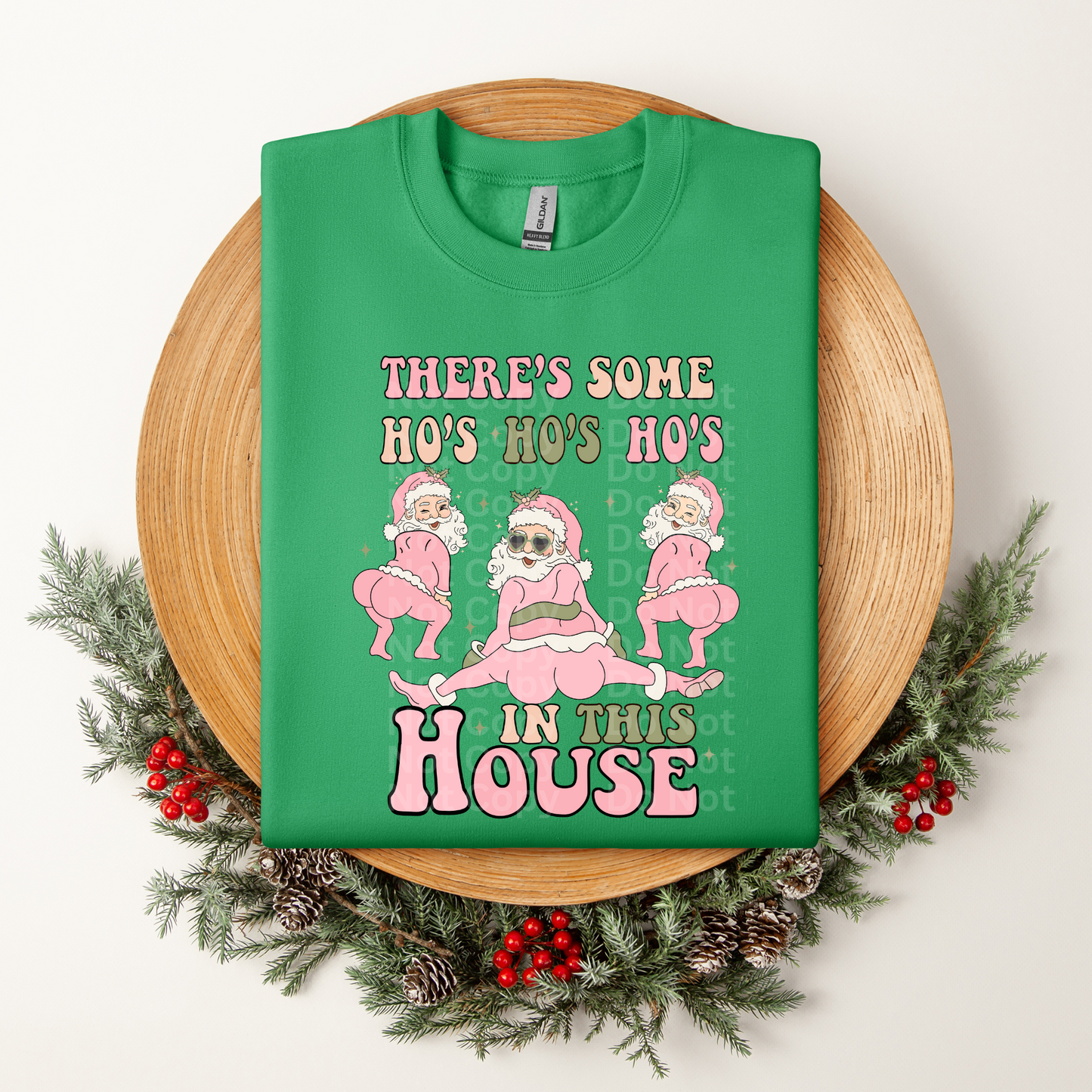 Ho Ho Ho’s in this House Pink DTF Transfer