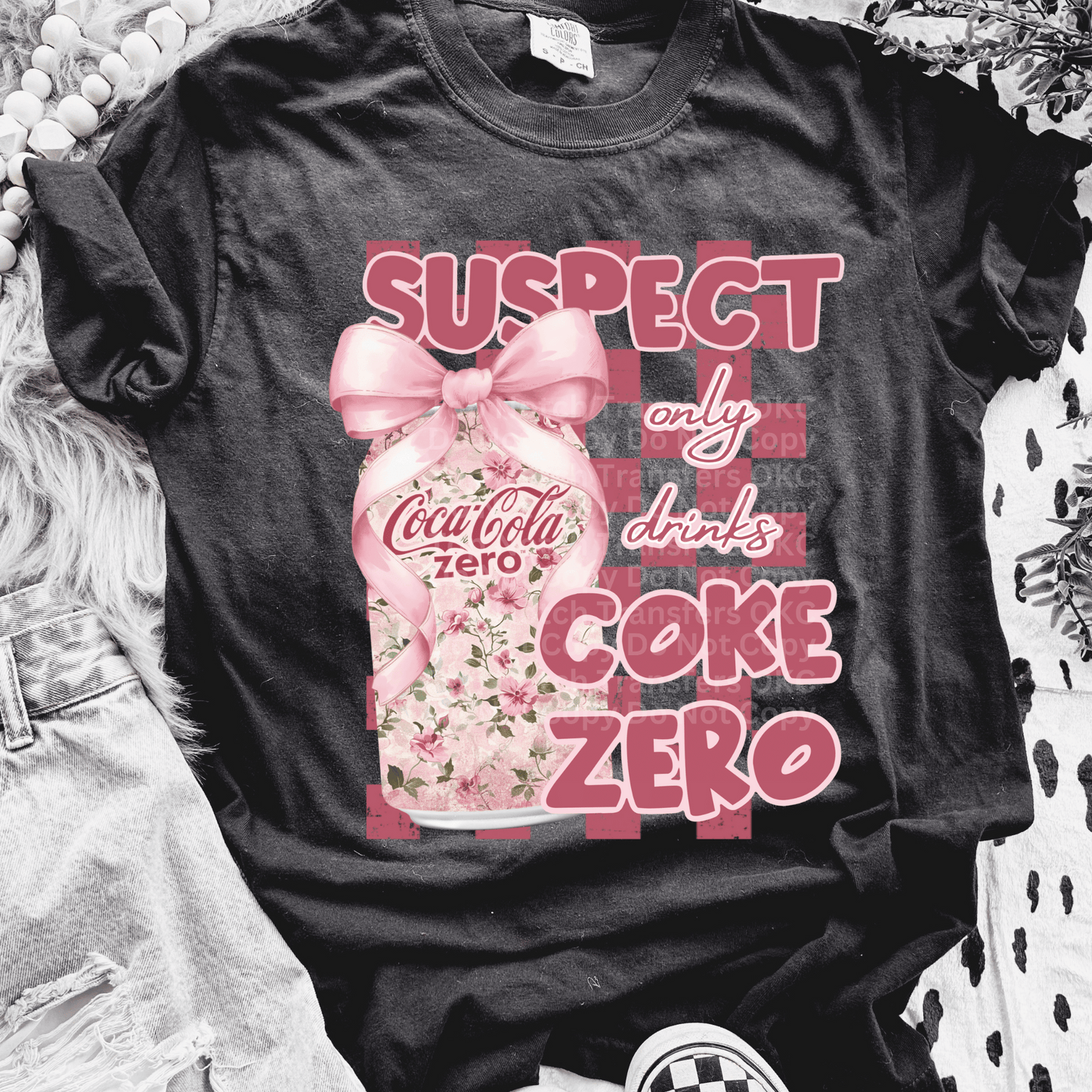 Suspect Only Drinks CZ DTF Transfer