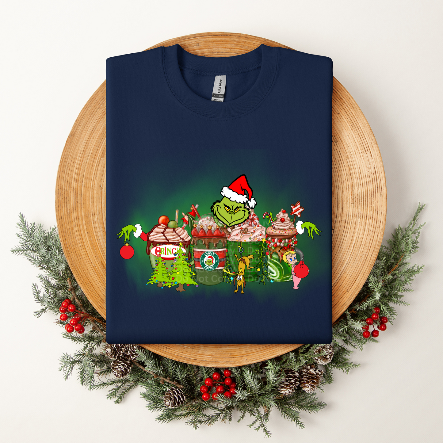 Green man lattes DTF Transfer