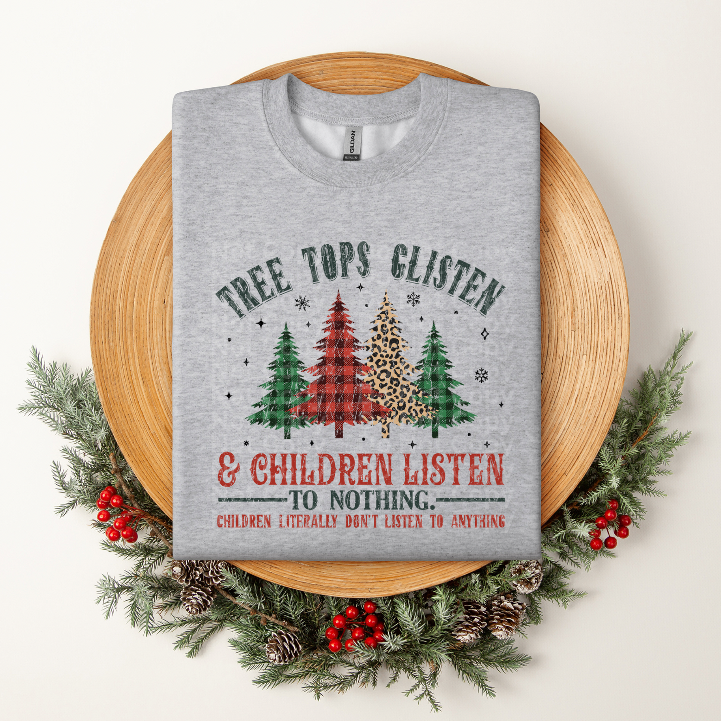 Tree tops Glisten DTF Transfer
