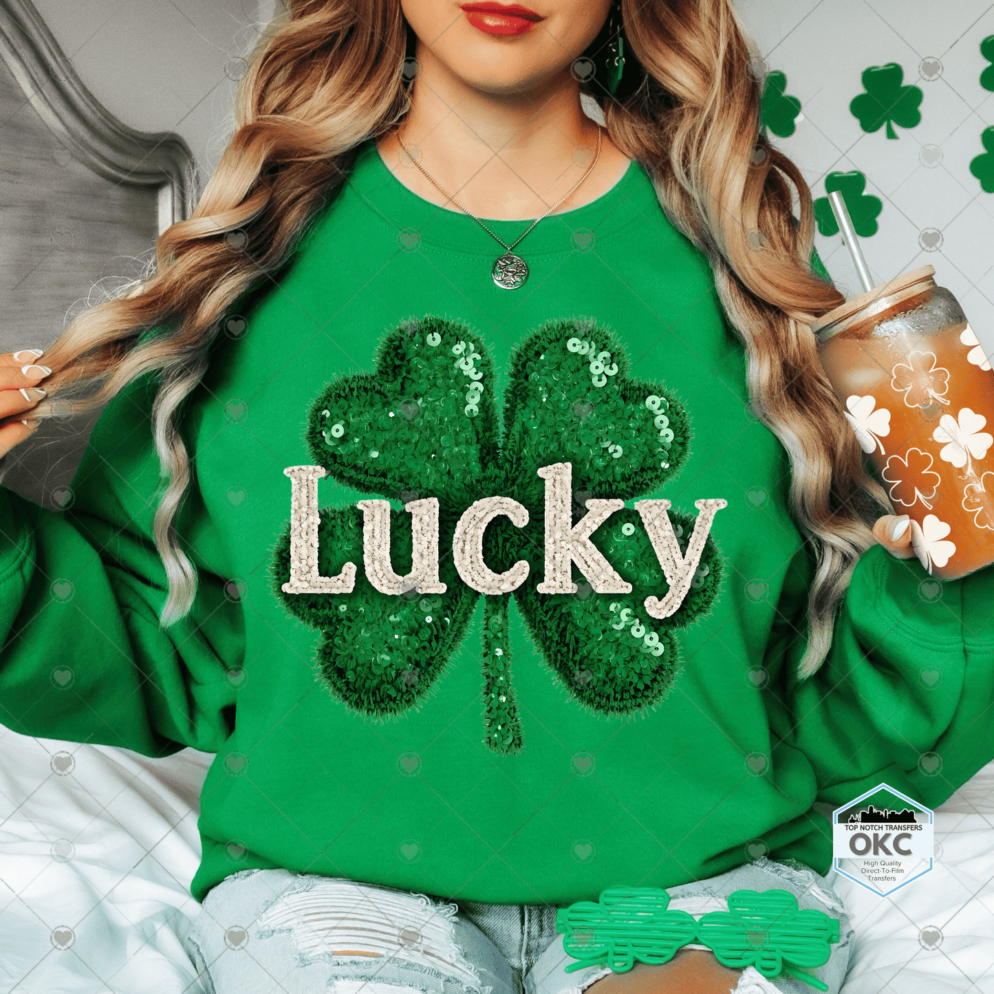 Lucky Shamrock DTF Transfer