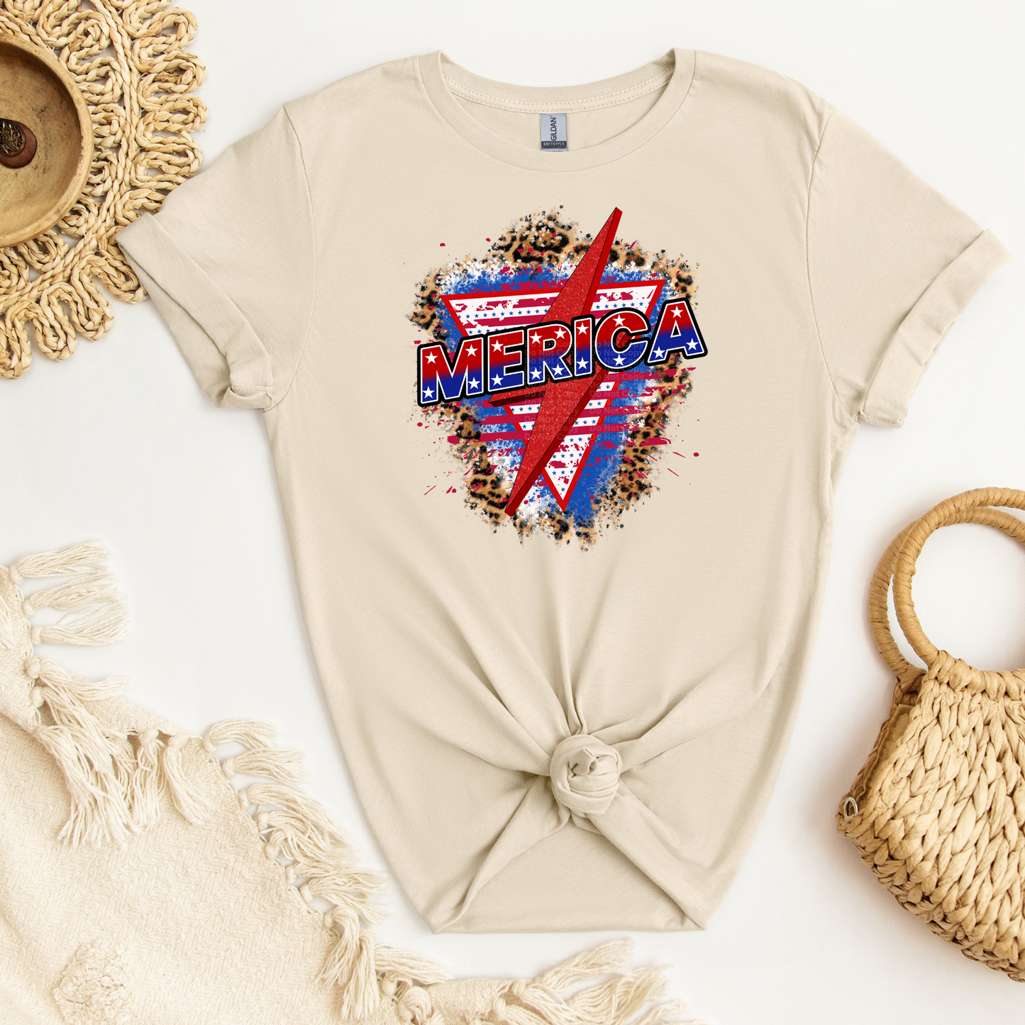 Merica - Red Bolt DTF Transfer