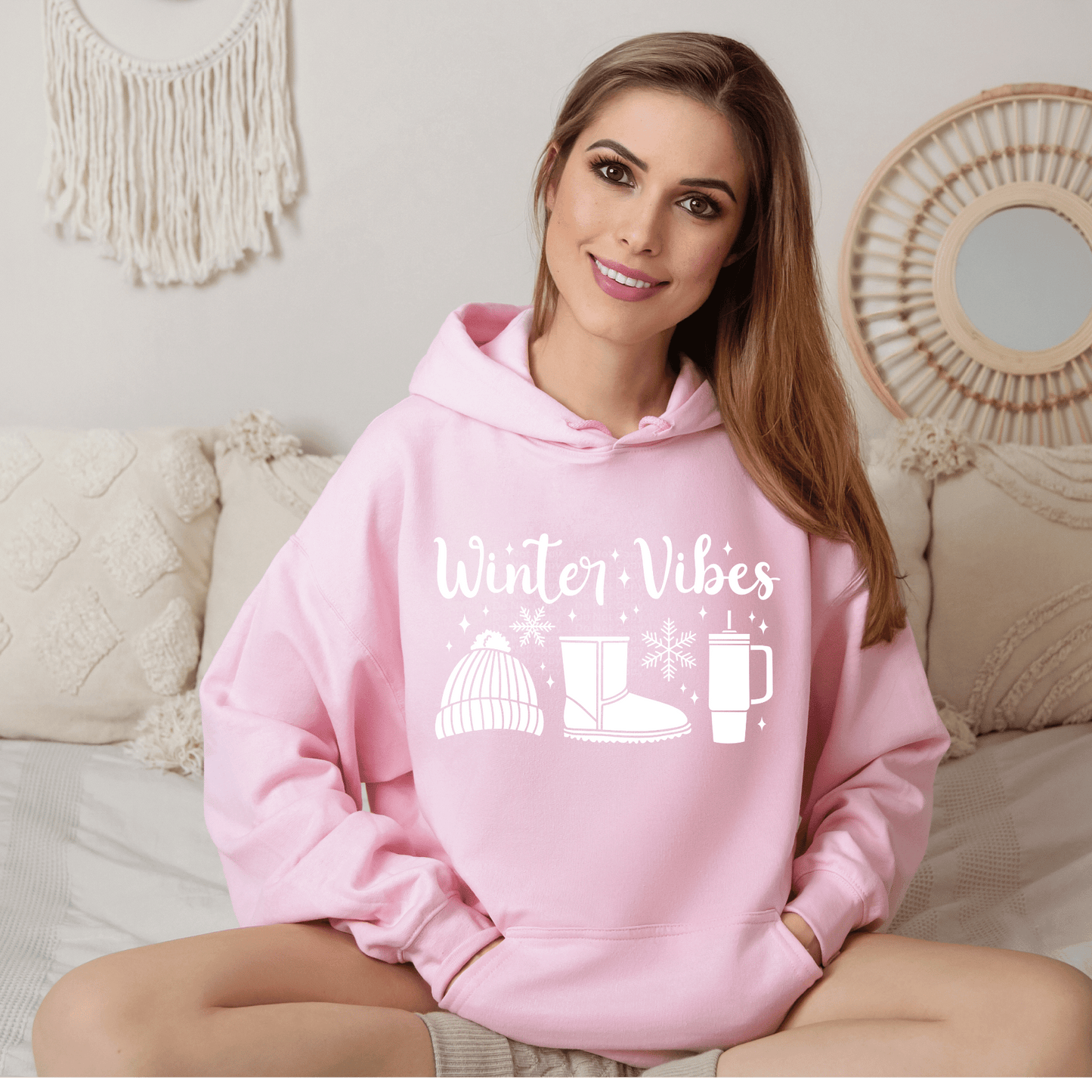 Winter Vibes White DTF Transfer