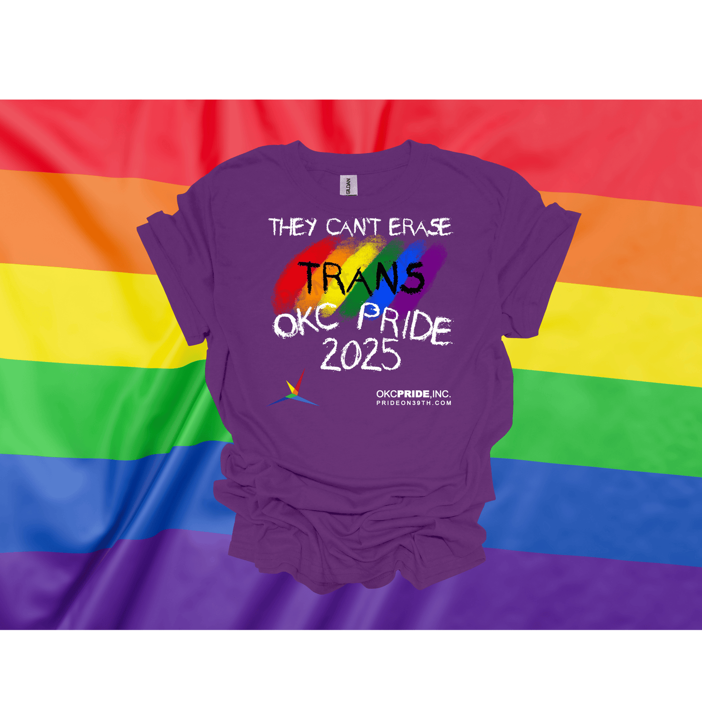 2025 OKC Pride T-Shirt- They Can’t Erase Trans