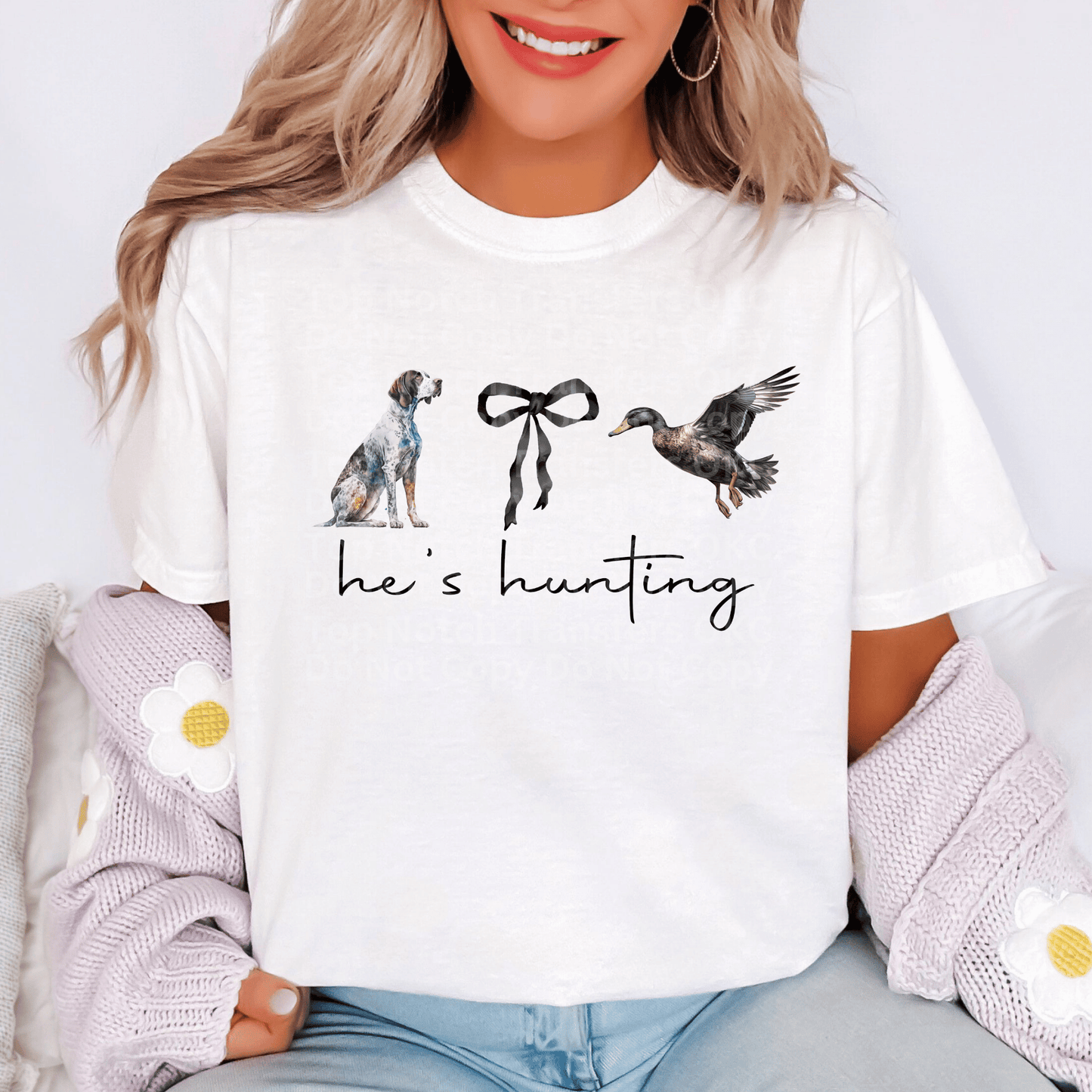 He’s Hunting- Duck Hunting DTF Transfer