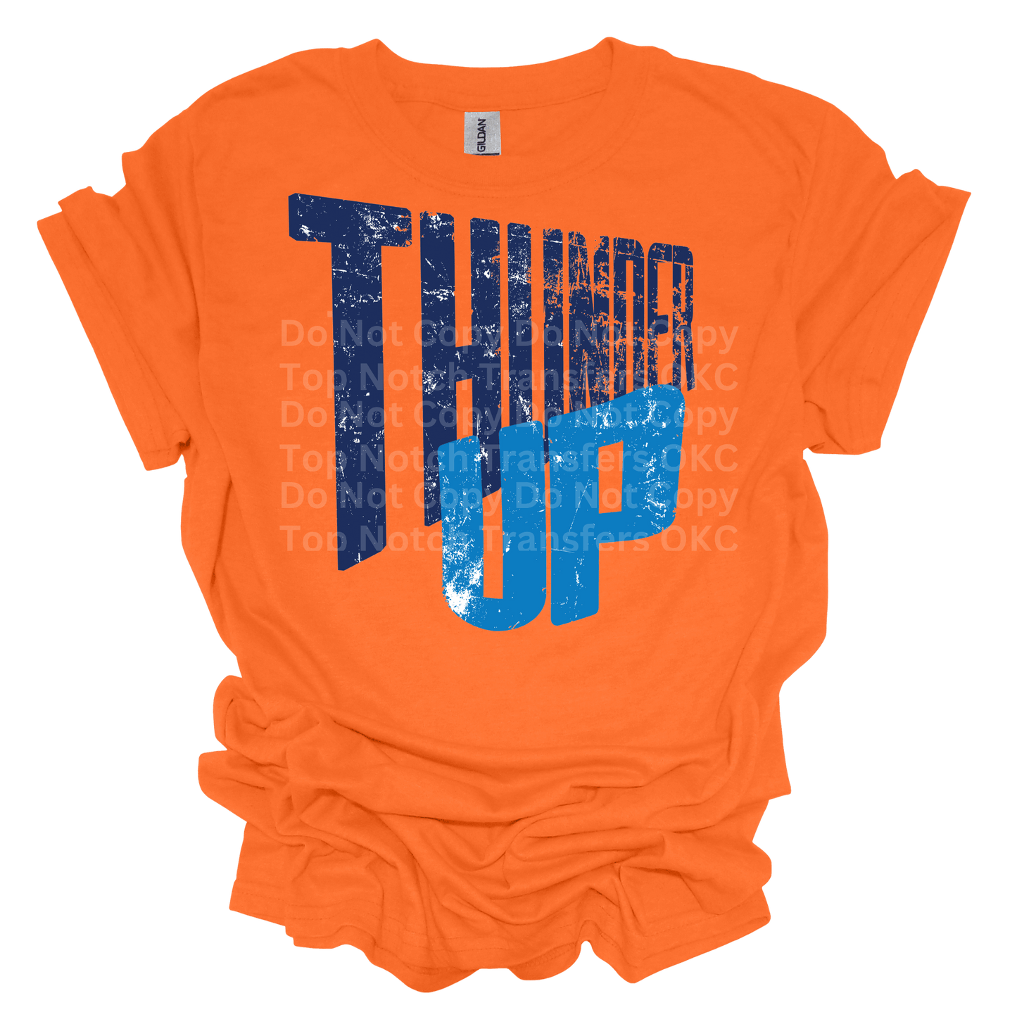 Thunder Up Distressed DTF Transfer