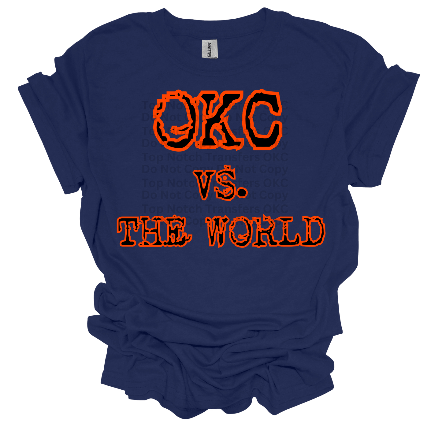 OKC Vs. The World Orange DTF Transfer