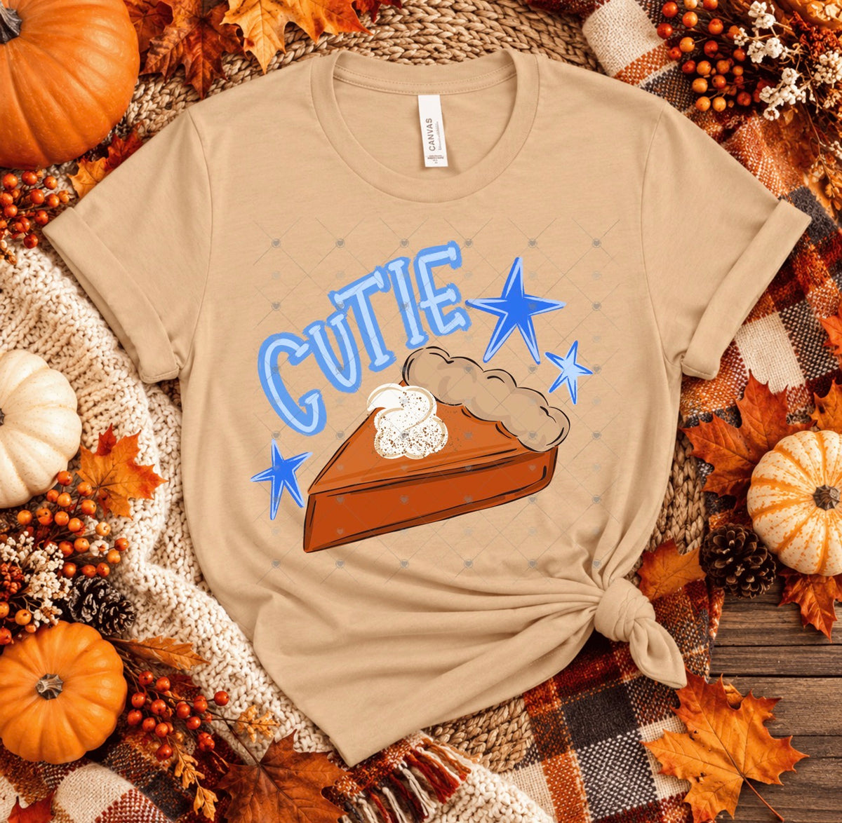 Cutie Pie Blue DTF Transfer