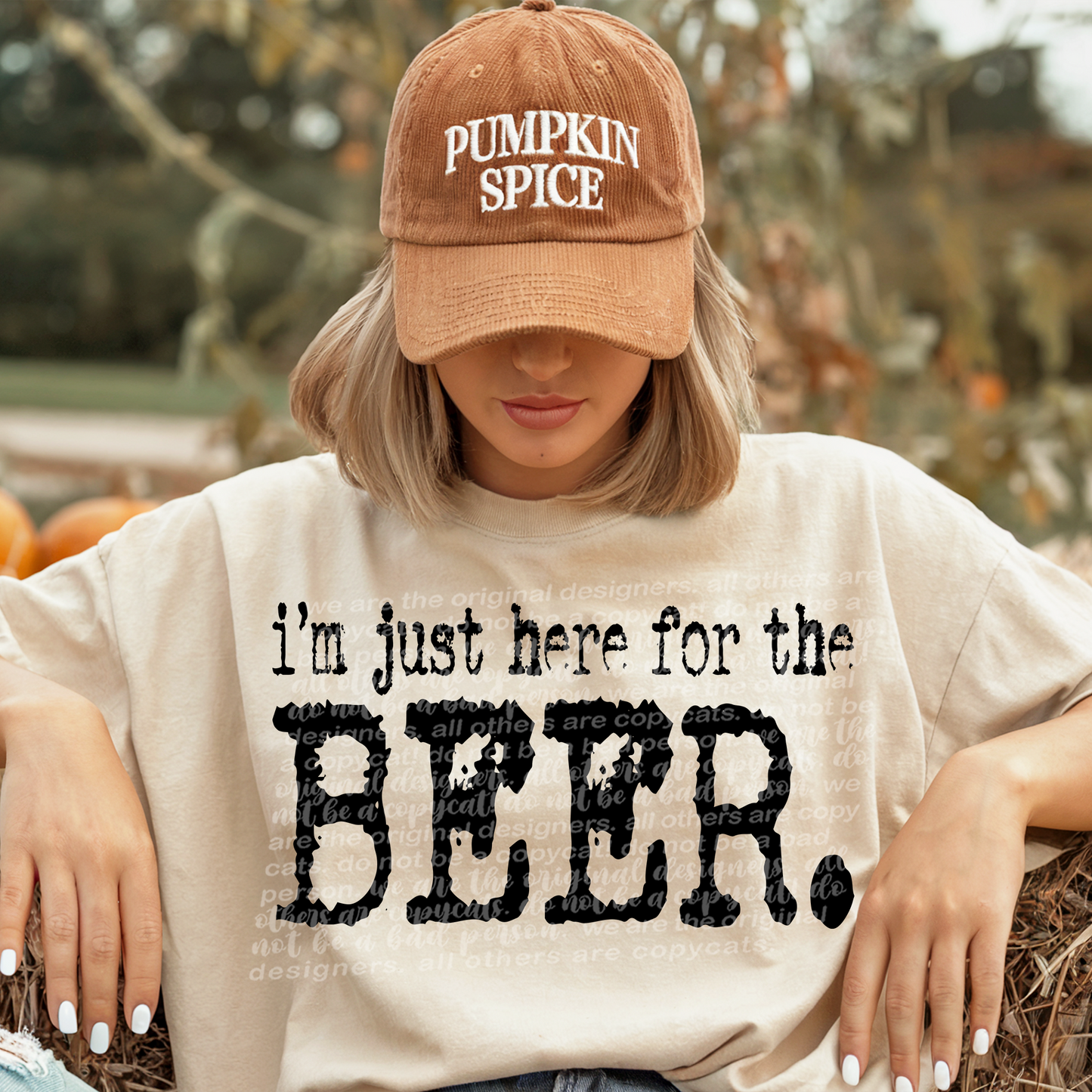 I’m Just Here For The Beer Typography DTF Transfer