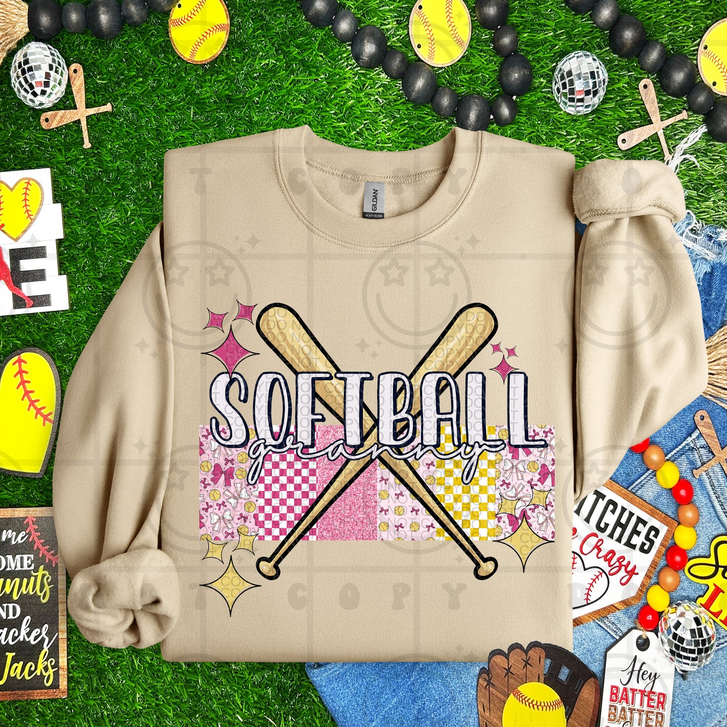 Softball Granny DTF Transfer