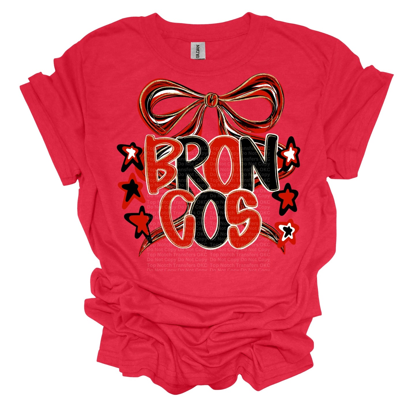 Broncos Brushstroke Bow T-Shirt