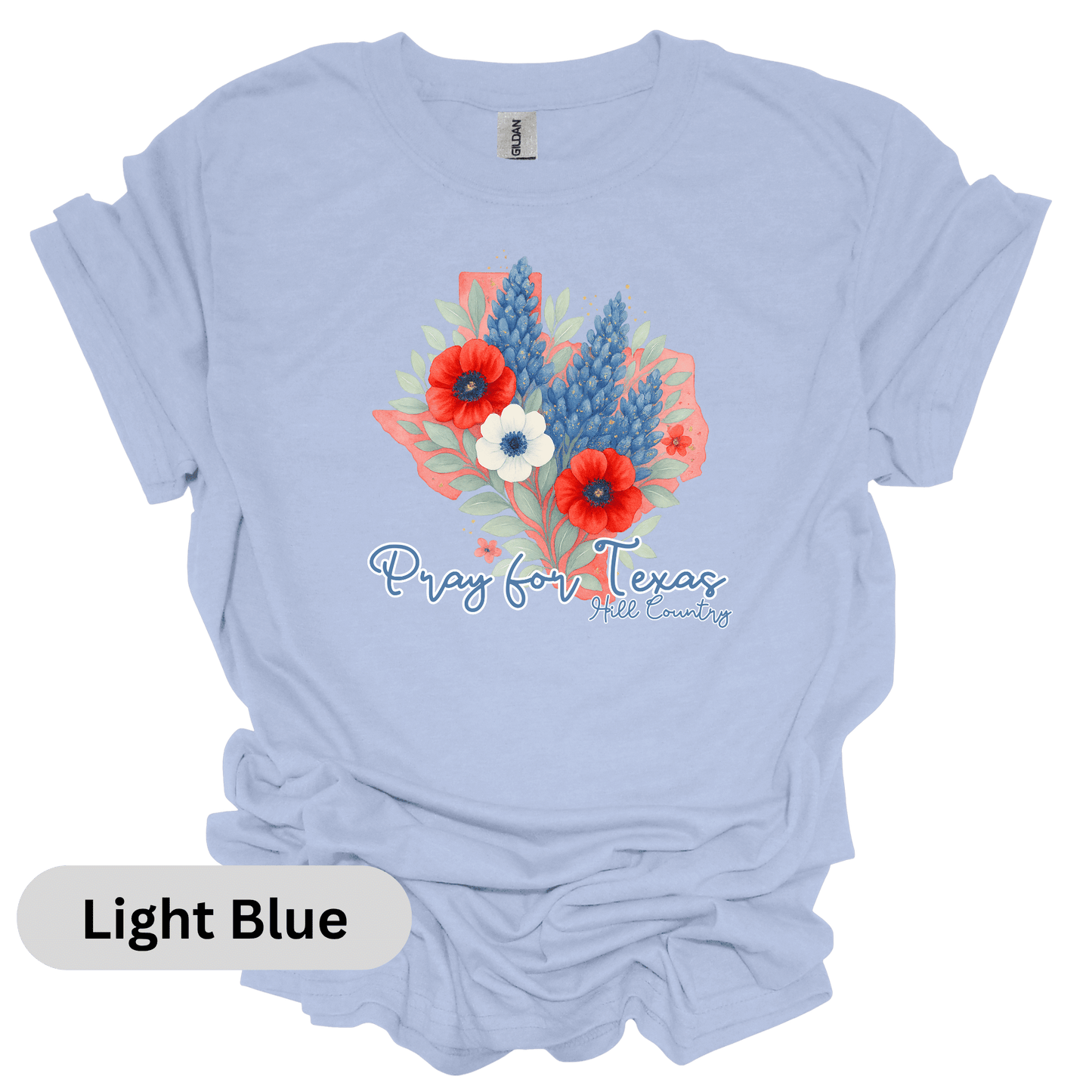 Pray for Texas Bluebonnets T-Shirt