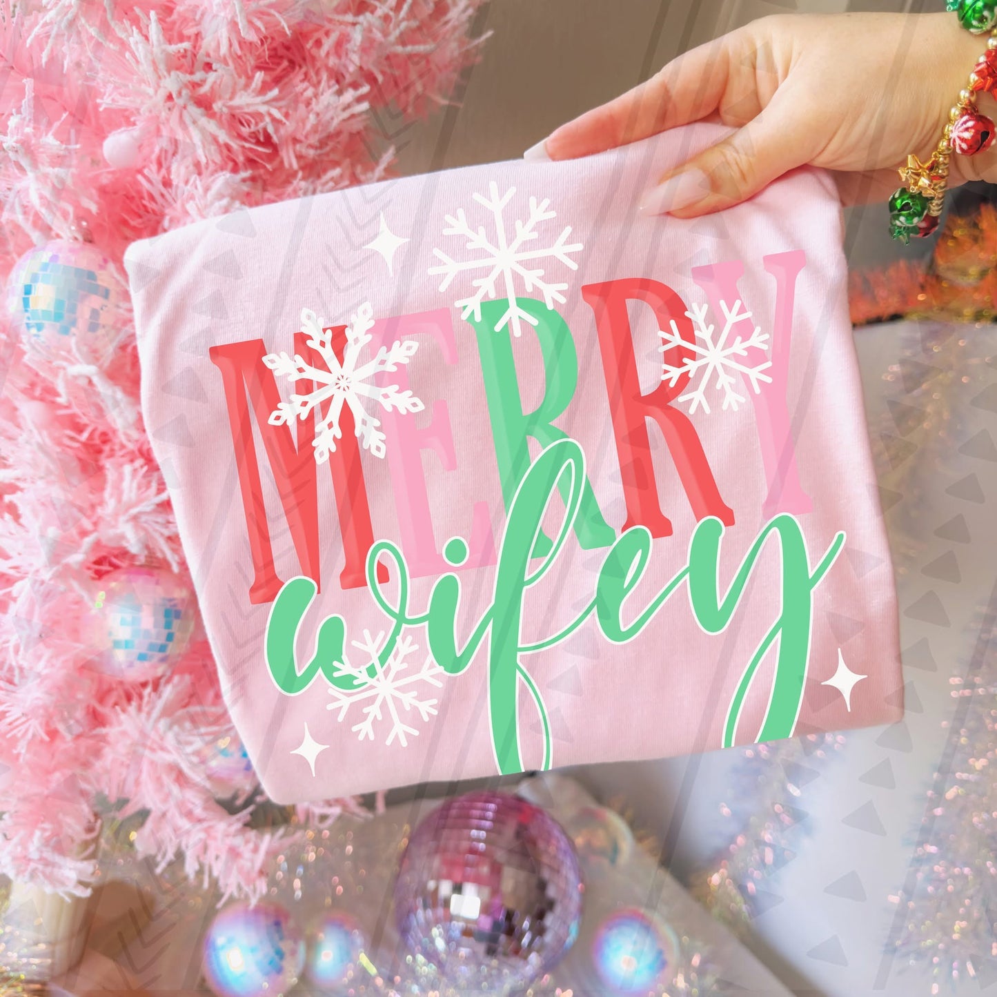 Merry Wifey DTF Transfer