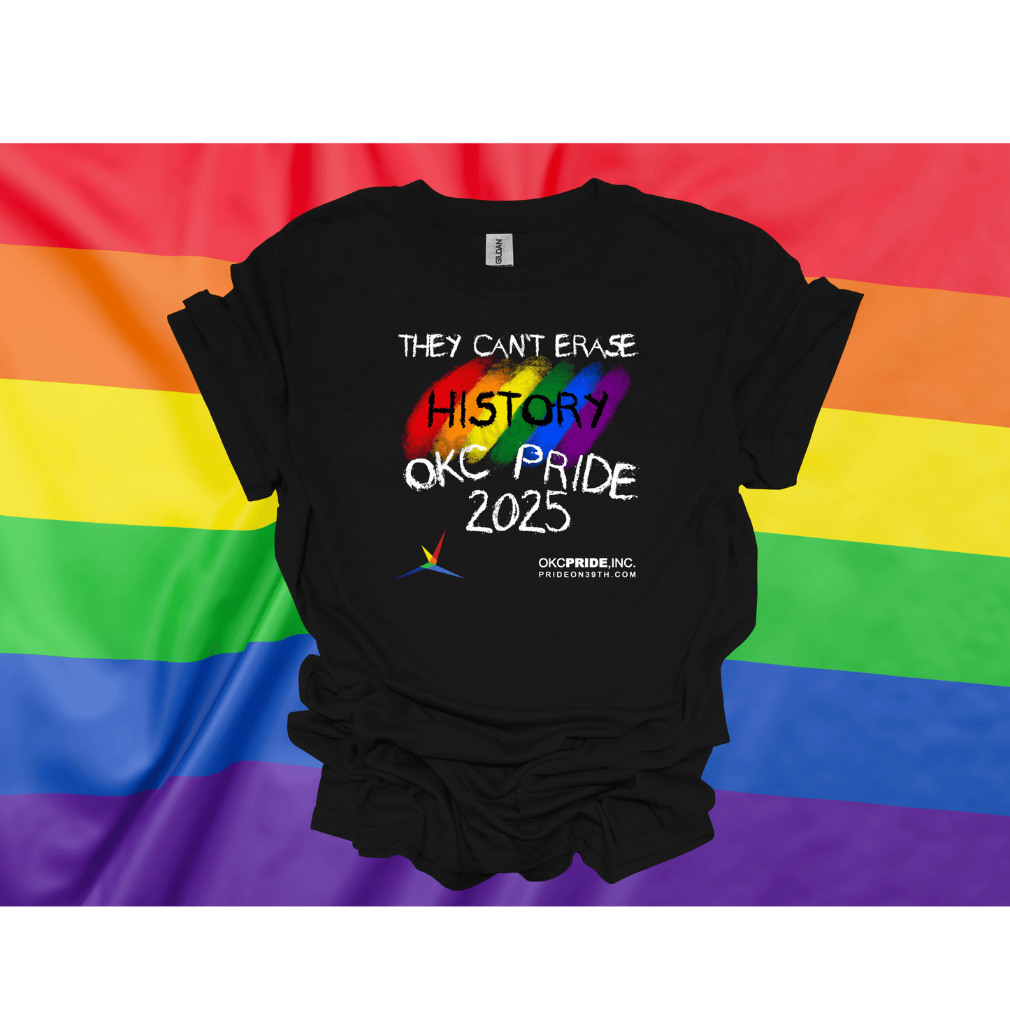 2025 OKC Pride T-Shirt- They Can’t Erase History