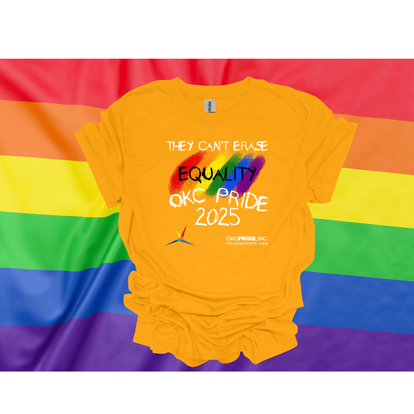 2025 OKC Pride T-Shirt- They Can’t Erase Equality
