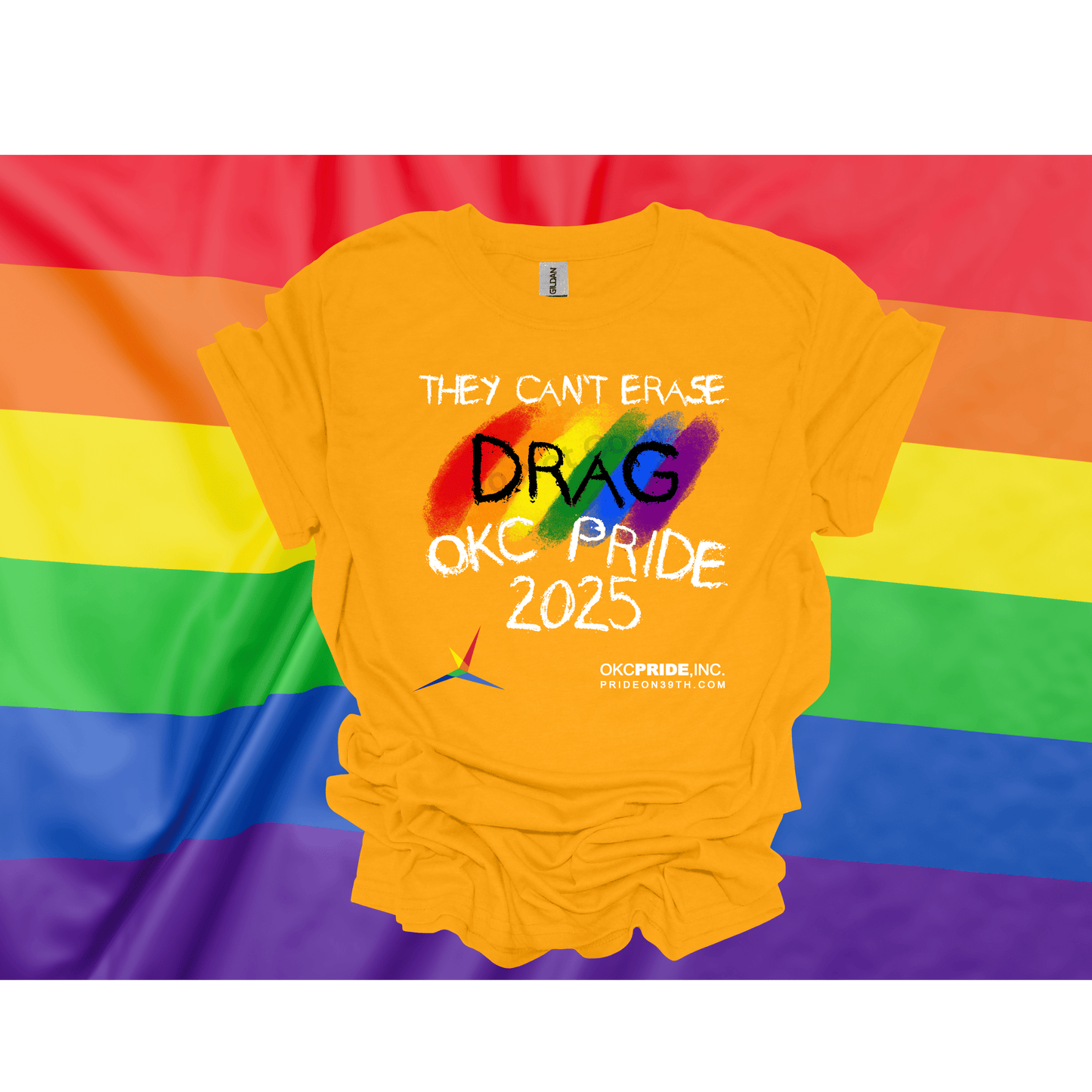 2025 OKC Pride T-Shirt- They Can’t Erase Drag