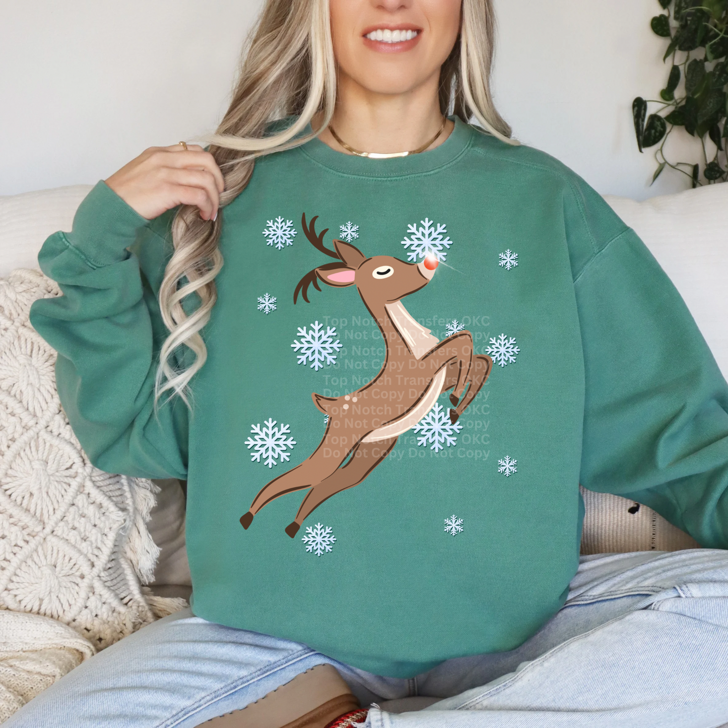 Reindeer DTF Transfer