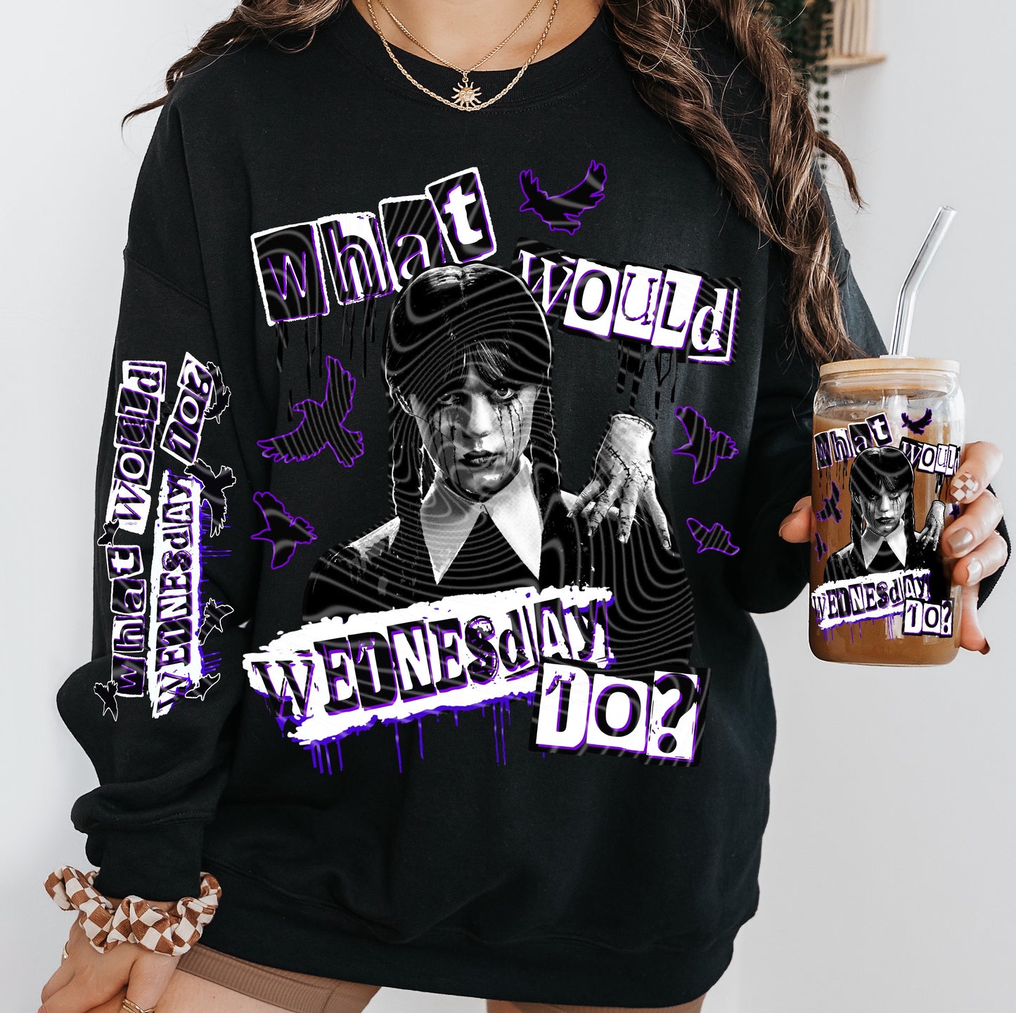 WWWD Purple *Optional long sleeve design* DTF Transfer