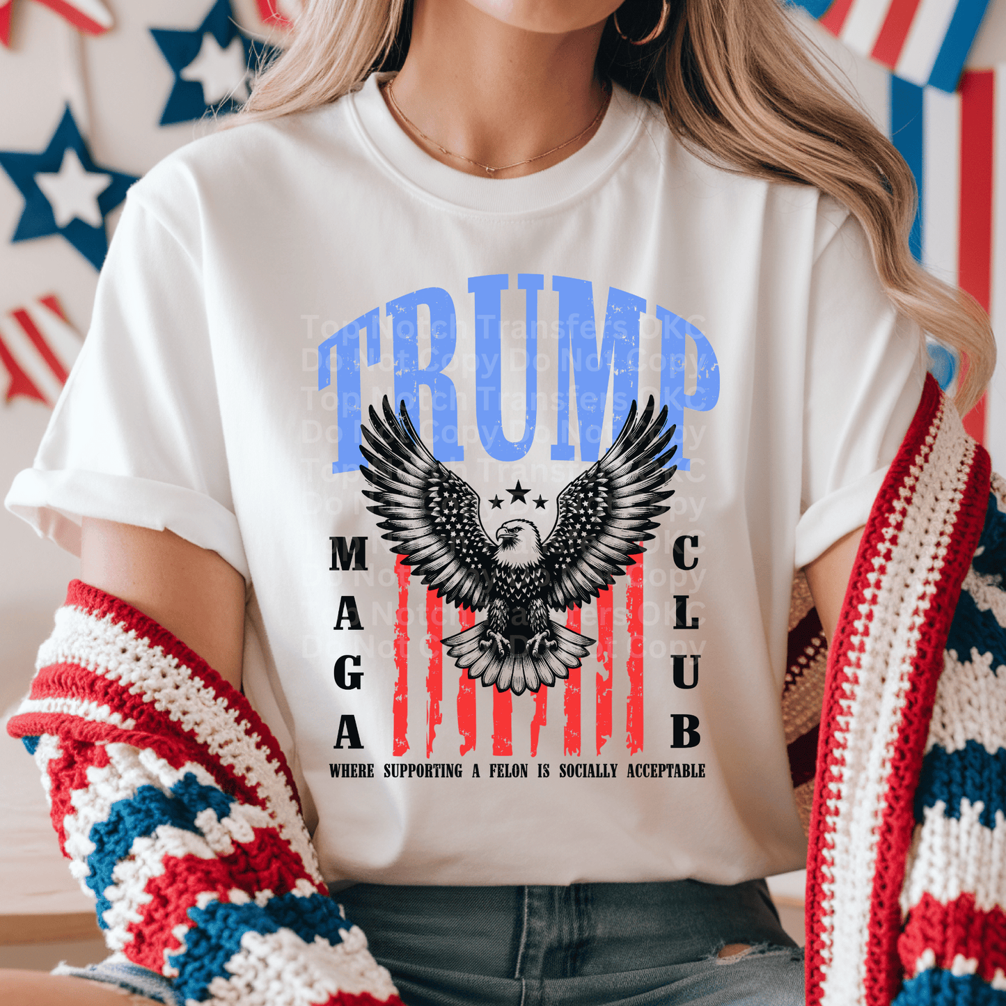 TRUMP Maga Club DTF Transfer