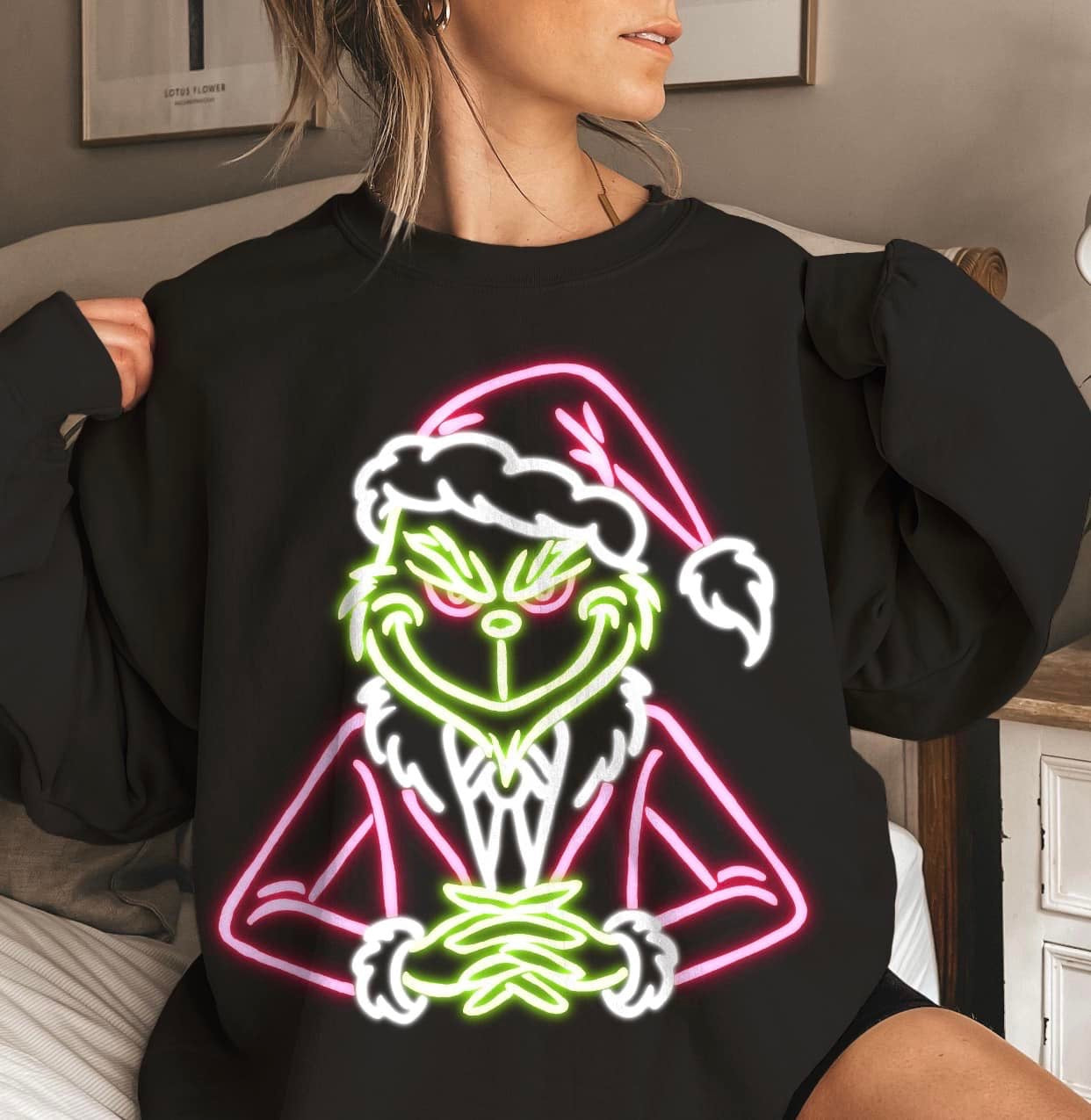 Neon Green Guy DTF Transfer