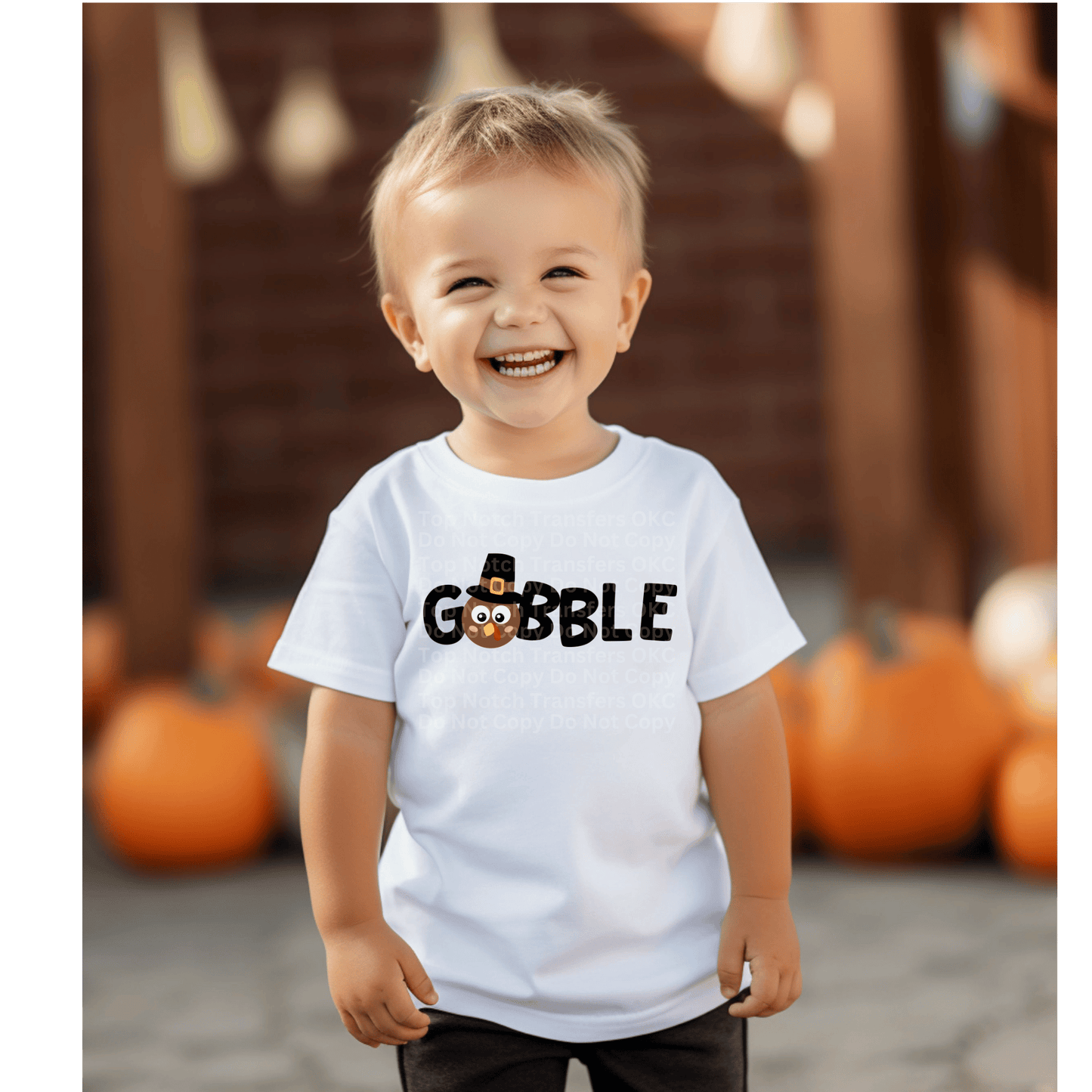 Gobble Pilgrim Turkey (Boy) DTF Transfer