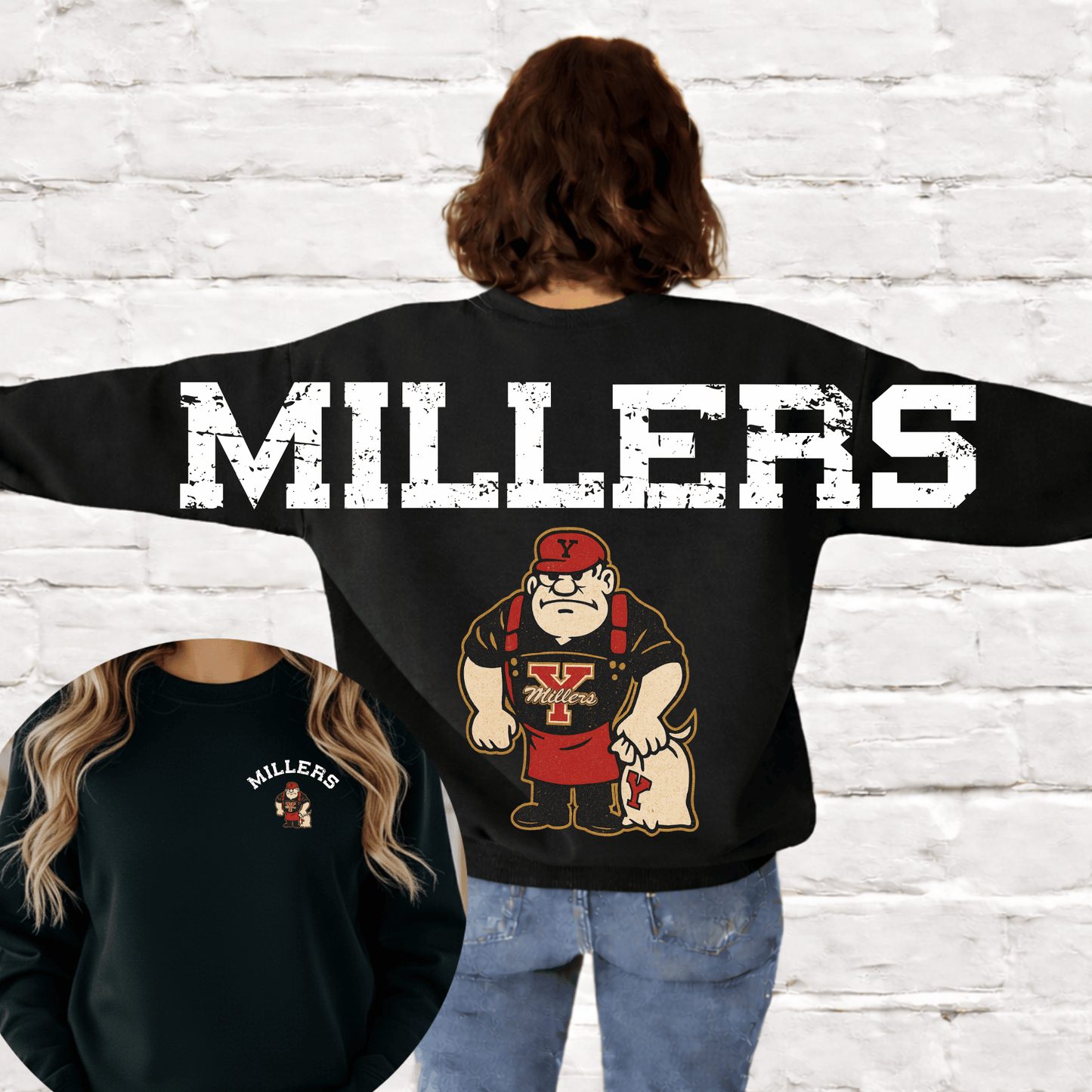 Yukon Millers Full Back & Pocket DTF Transfer