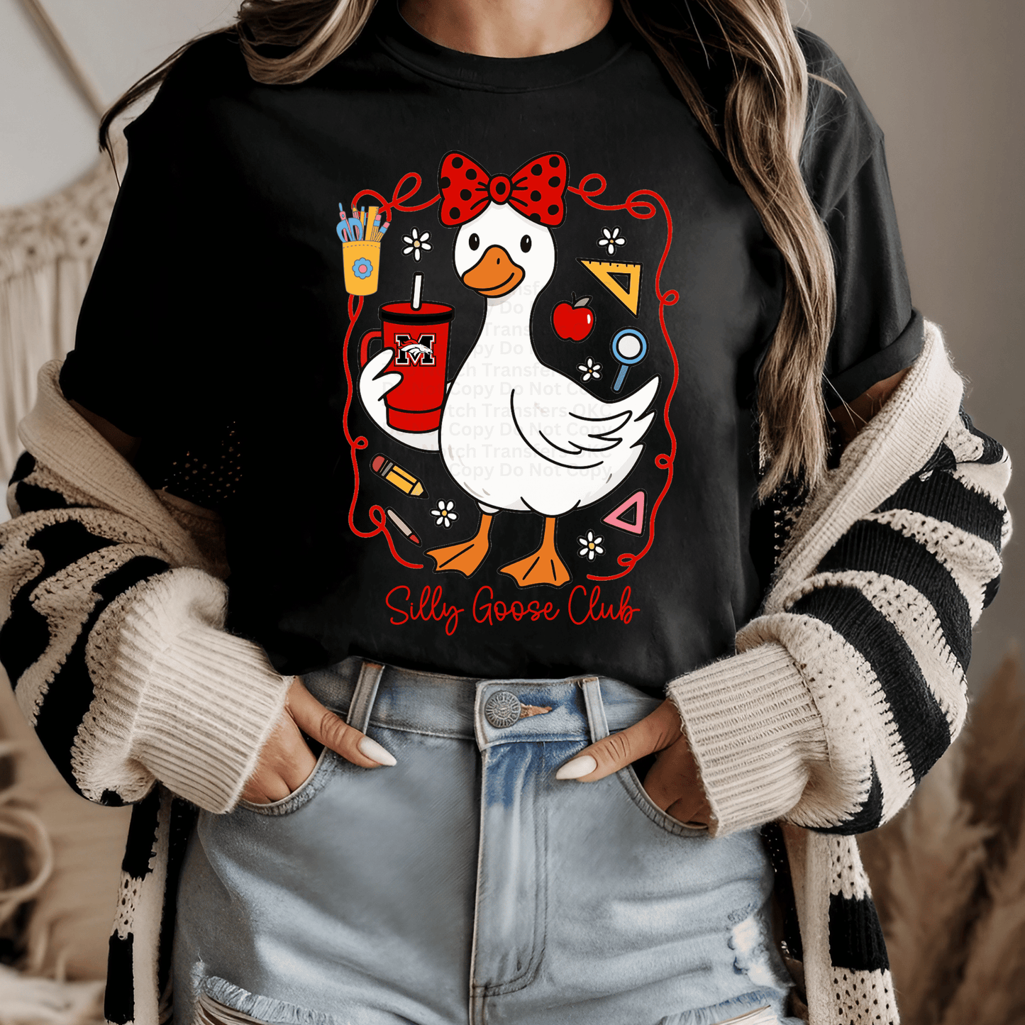 Mustang Broncos Silly Goose Club DTF Transfer