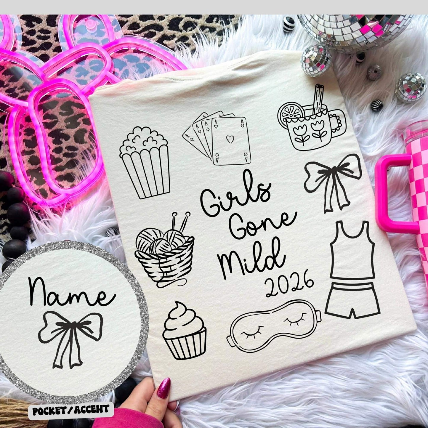 Girls Gone Mild 2026 DTF Transfer *Leave name in notes for custom pocket*